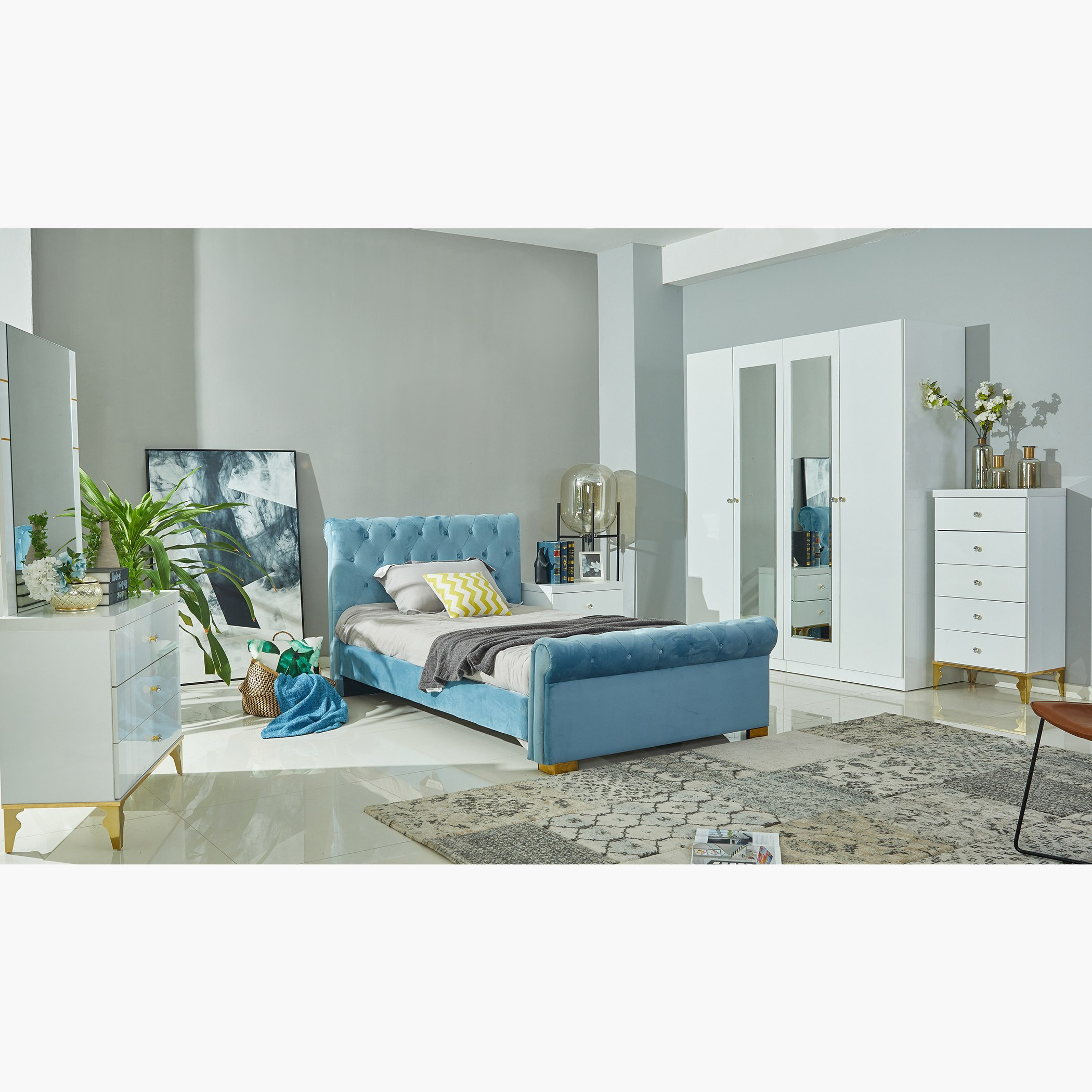 سرير مزدوج منجد من أورو - 120x200 سم-hbxfurniture-kidsroom-kidsroomsets-twin-image-8