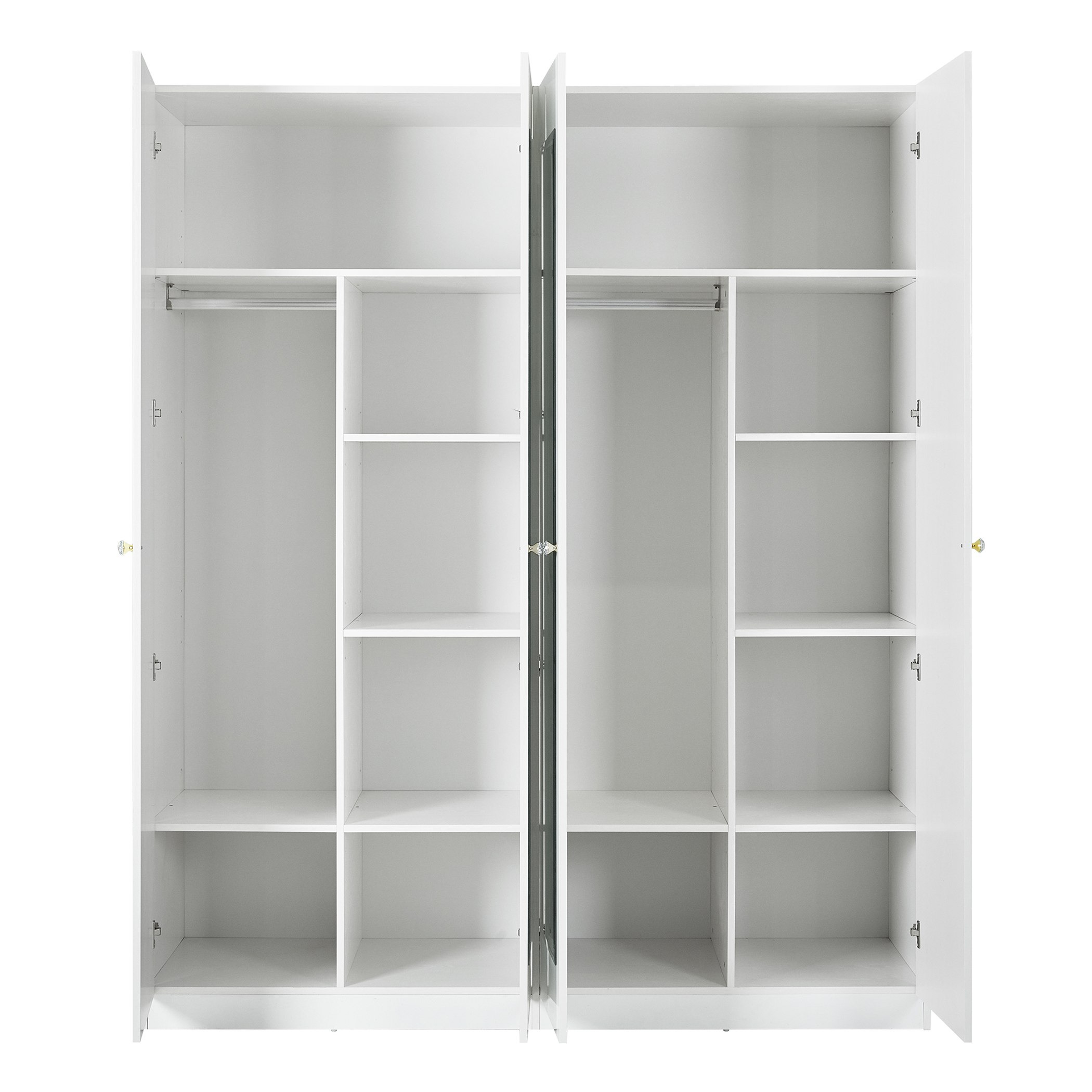 دولاب بـ 4 أبواب ومرآة - أورو-hbxfurniture-wardrobes-image-4