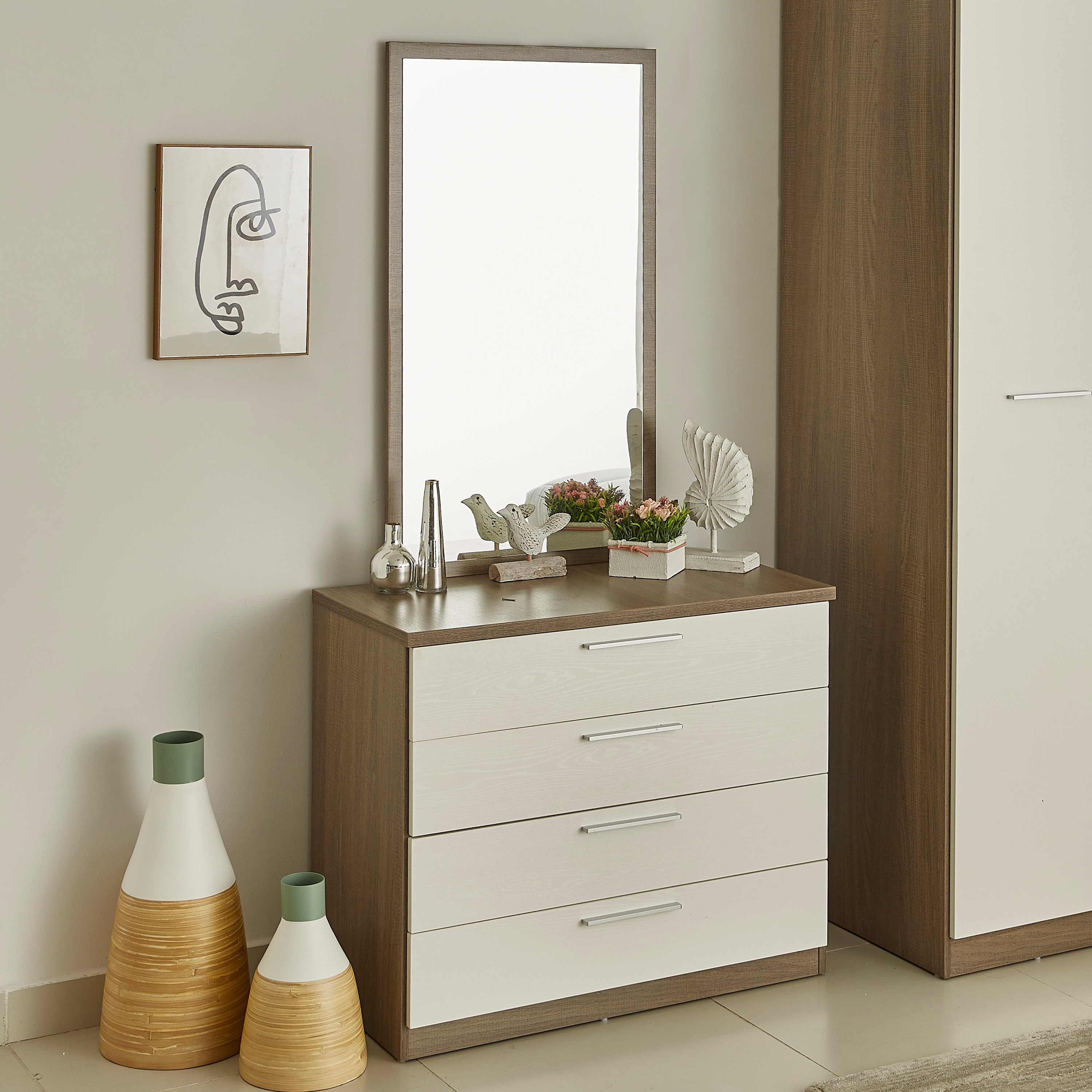 طاولة تزيين 4 أدراج دون مرآة من أيرلندا-hbxfurniture-kidsroom-kidsdressersandmirrors-image-5