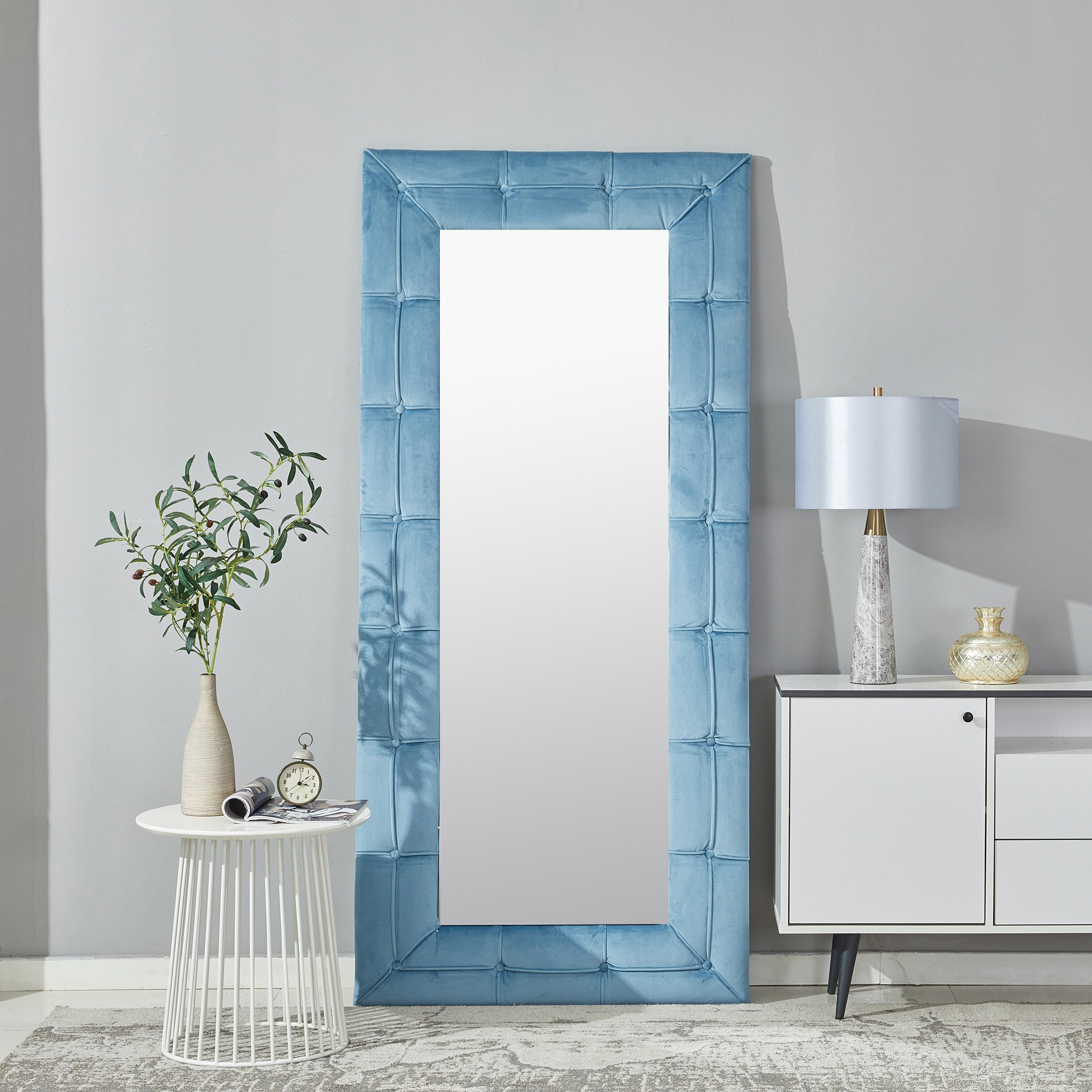 Oro Upholstered Mirror-hbxfurniture-bedroom-dressersandmirrors-image-1