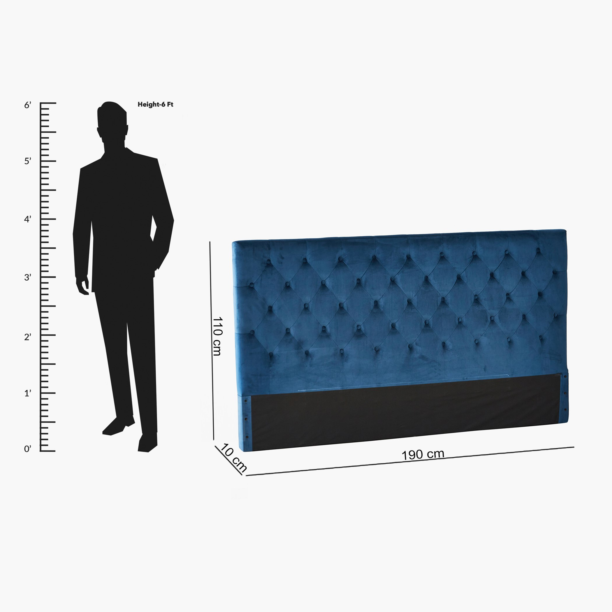 لوح رأسي كينج منجد من تايلور إيفا - 180×200 سم-hbxfurniture-bedsandbedsets-beds-image-10