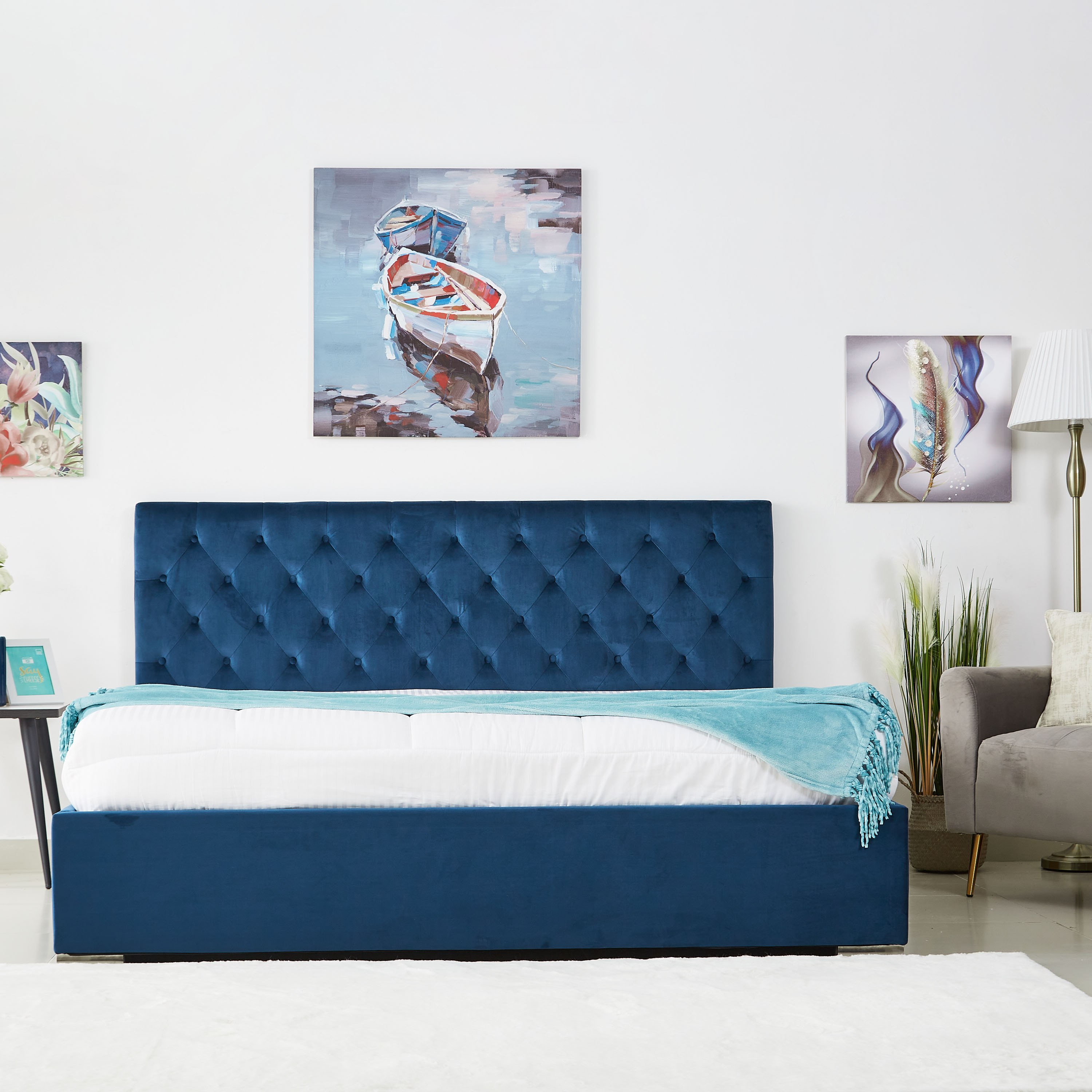 لوح رأسي كينج منجد من تايلور إيفا - 180×200 سم-hbxfurniture-bedsandbedsets-beds-image-5