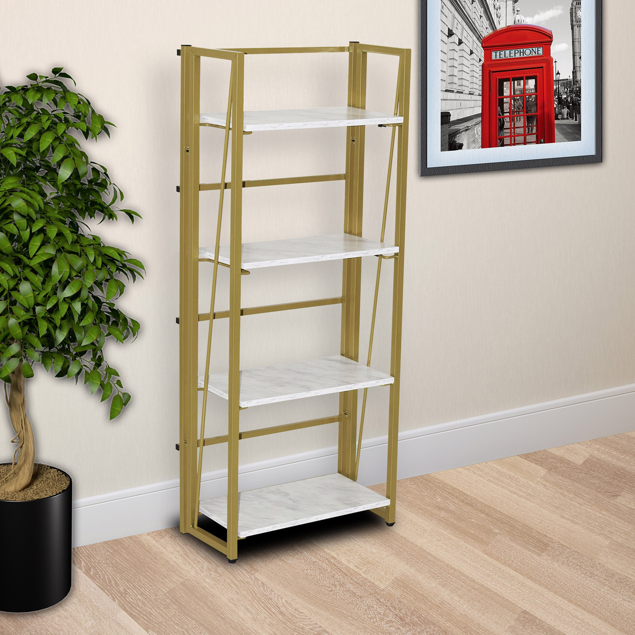 Octron 4-Tier Bookcase-hbxfurniture-office-bookcases-image-1