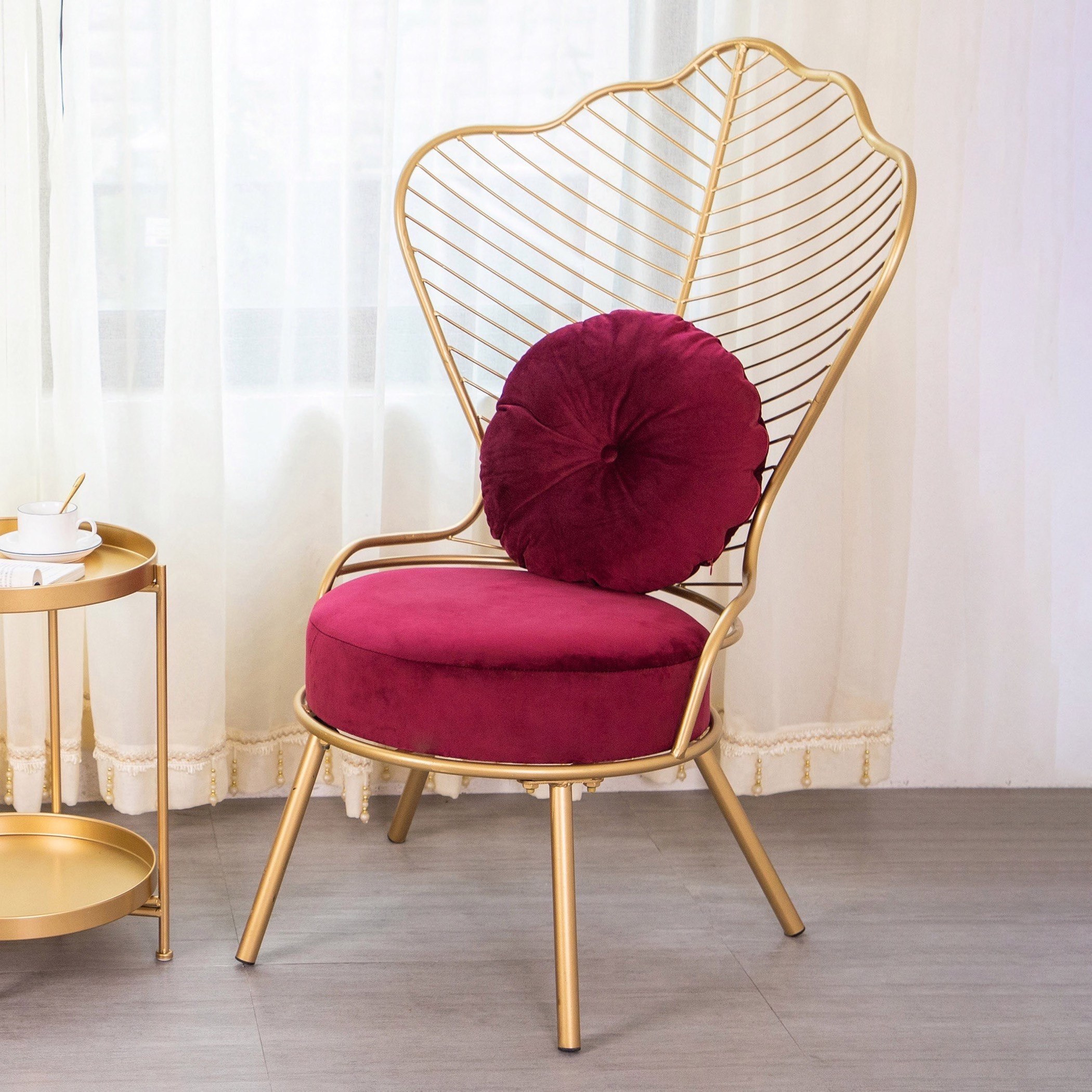 كرسي فردي مخملي مع وسادة من فيرن-hbxlivingroom-sofasandarmchairs-easychairs-image-1