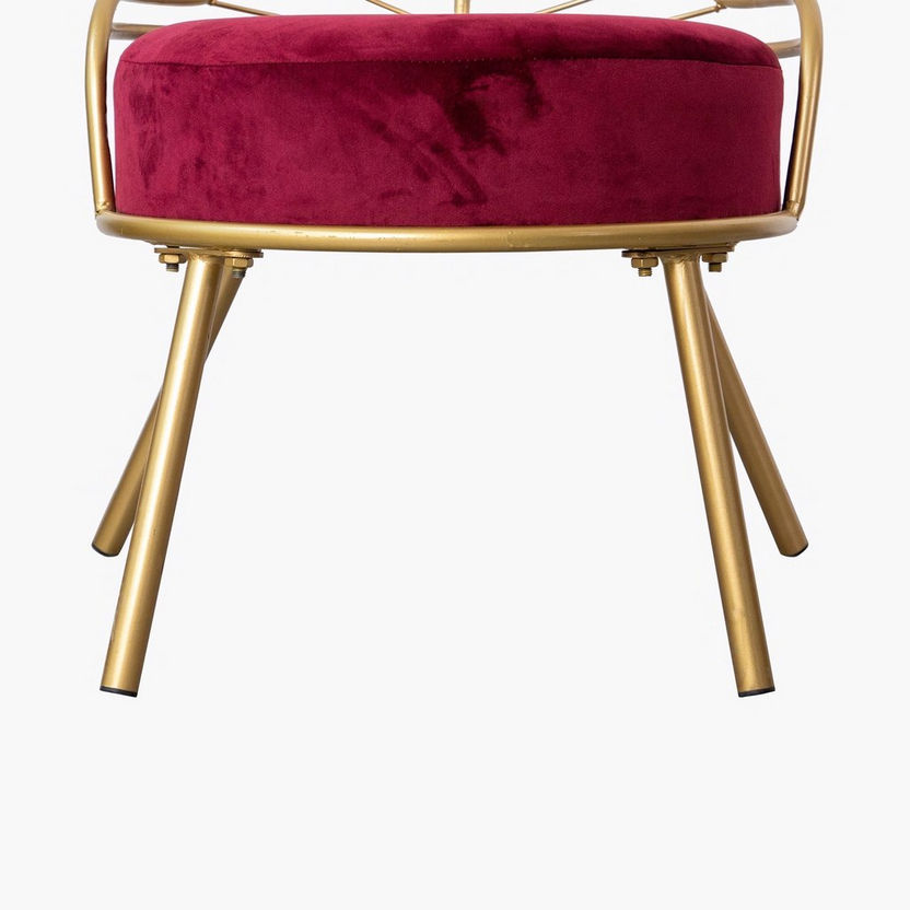 Fern Velvet Accent Chair with Cushion-Easy Chairs-image-11