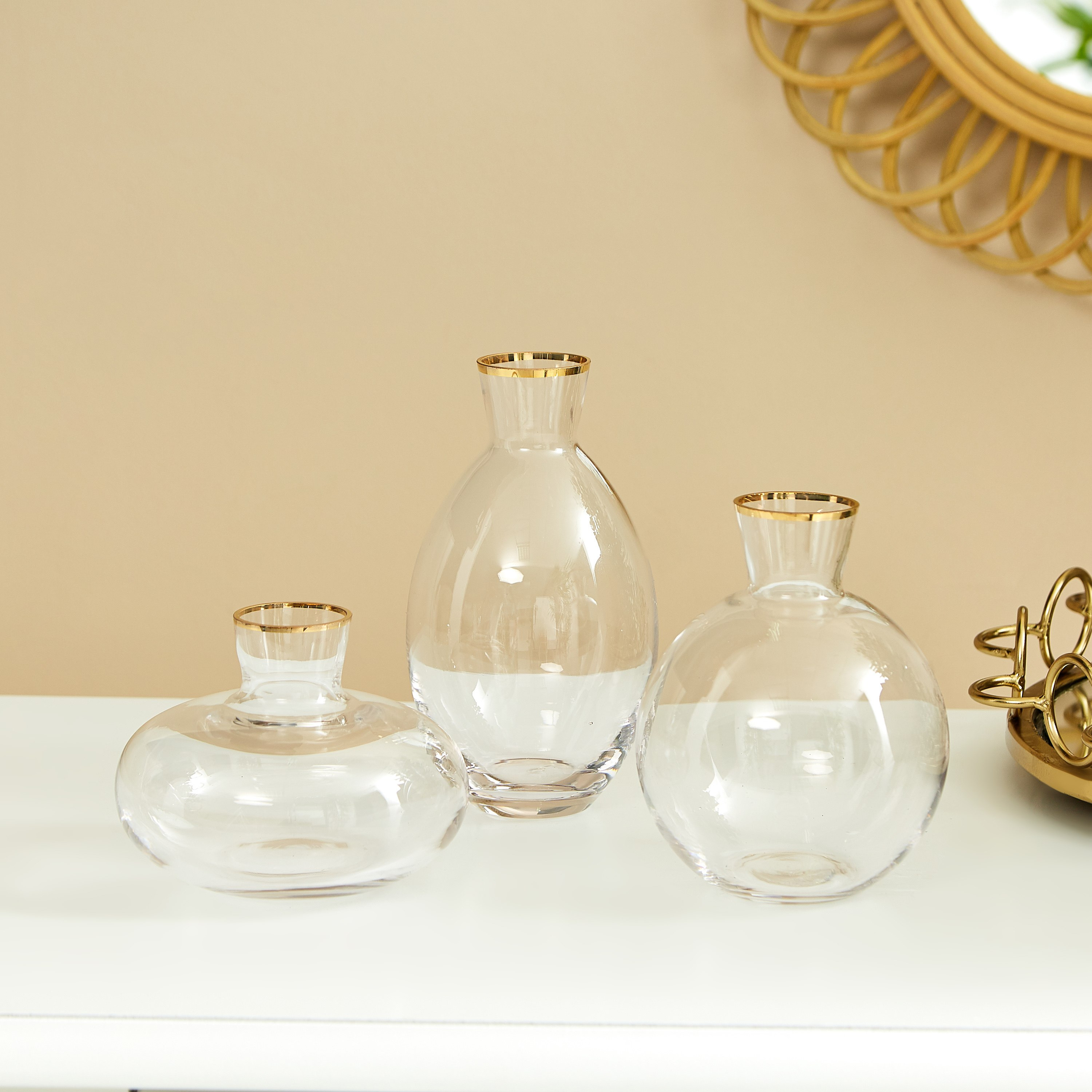 طقم مزهريات زجاجية بيضاوية 3 قطع من جورجيا-hbxbedroom-decorandaccessories-vases-image-1