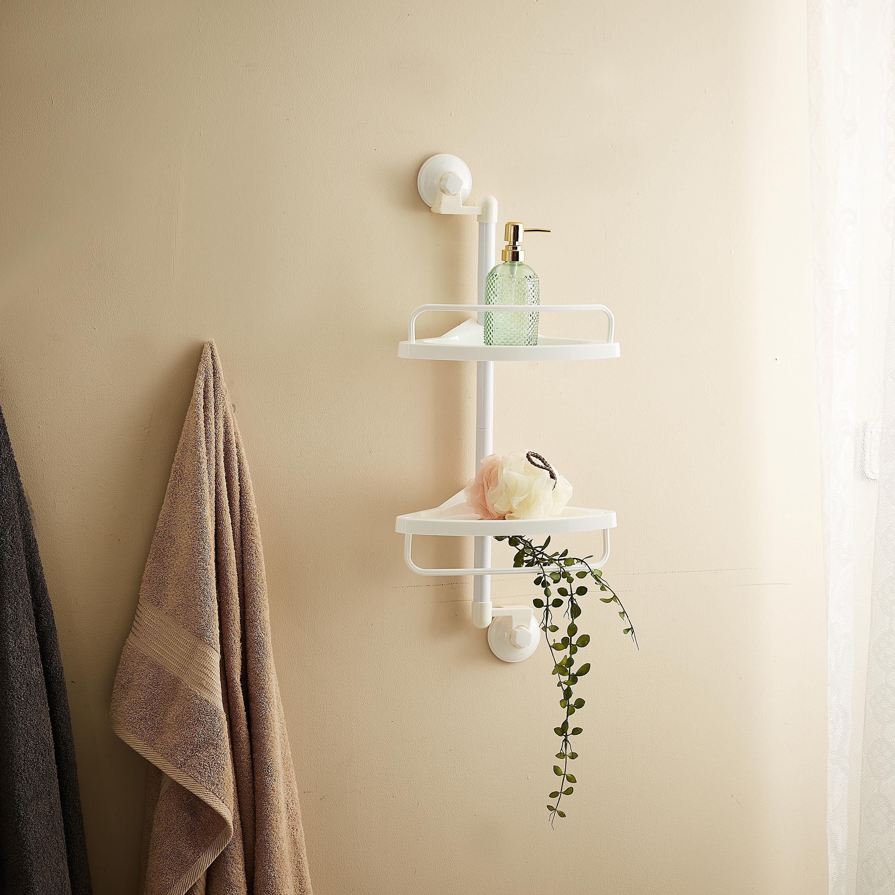 علبة ركنية بكأس شفط من فانز - 32x78 سم-hbxhomeware-hbxbathroom-image-5