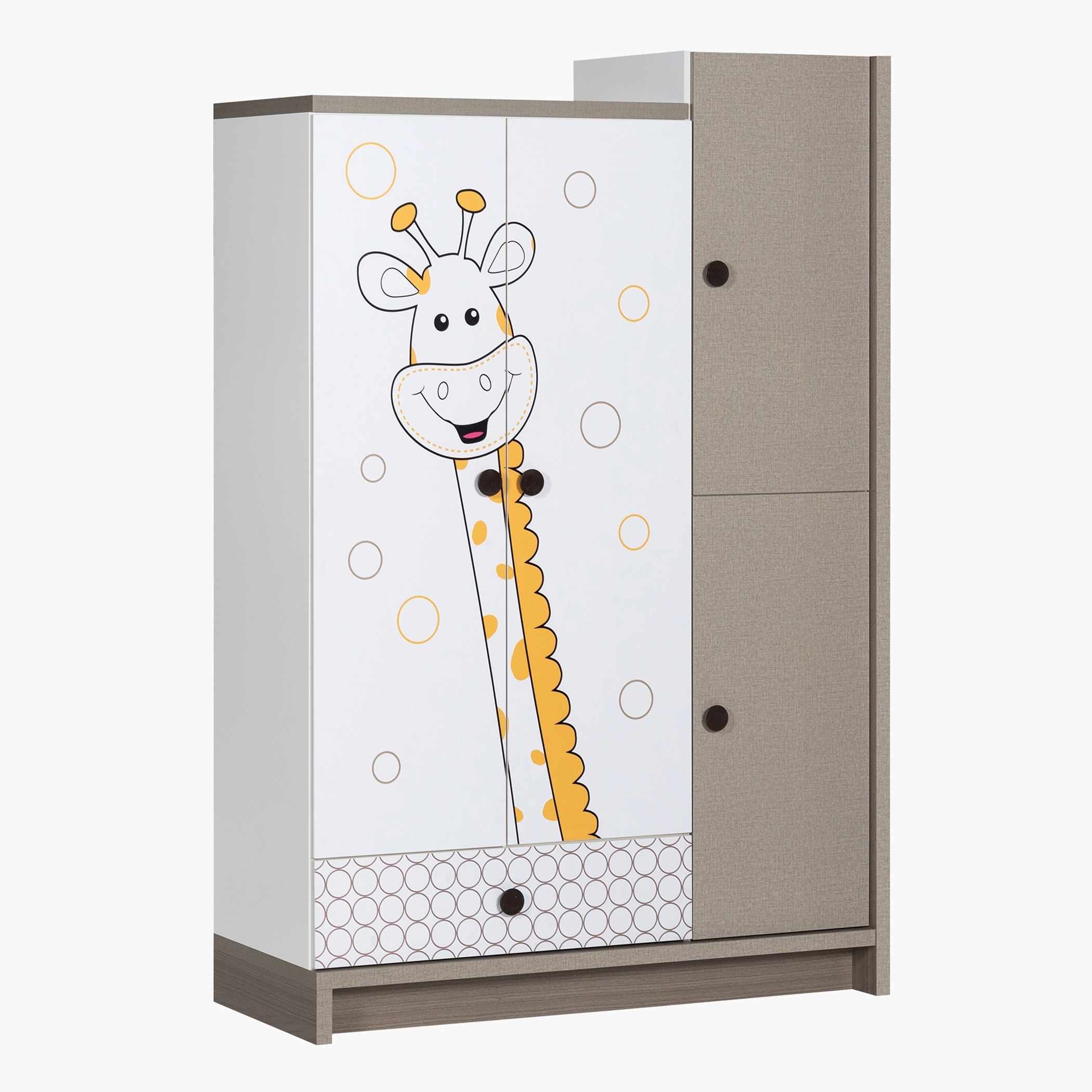 خزانة ملابس 3 أبواب مع درج - زيبورا من موڤو -hbxfurniture-wardrobes-image-5