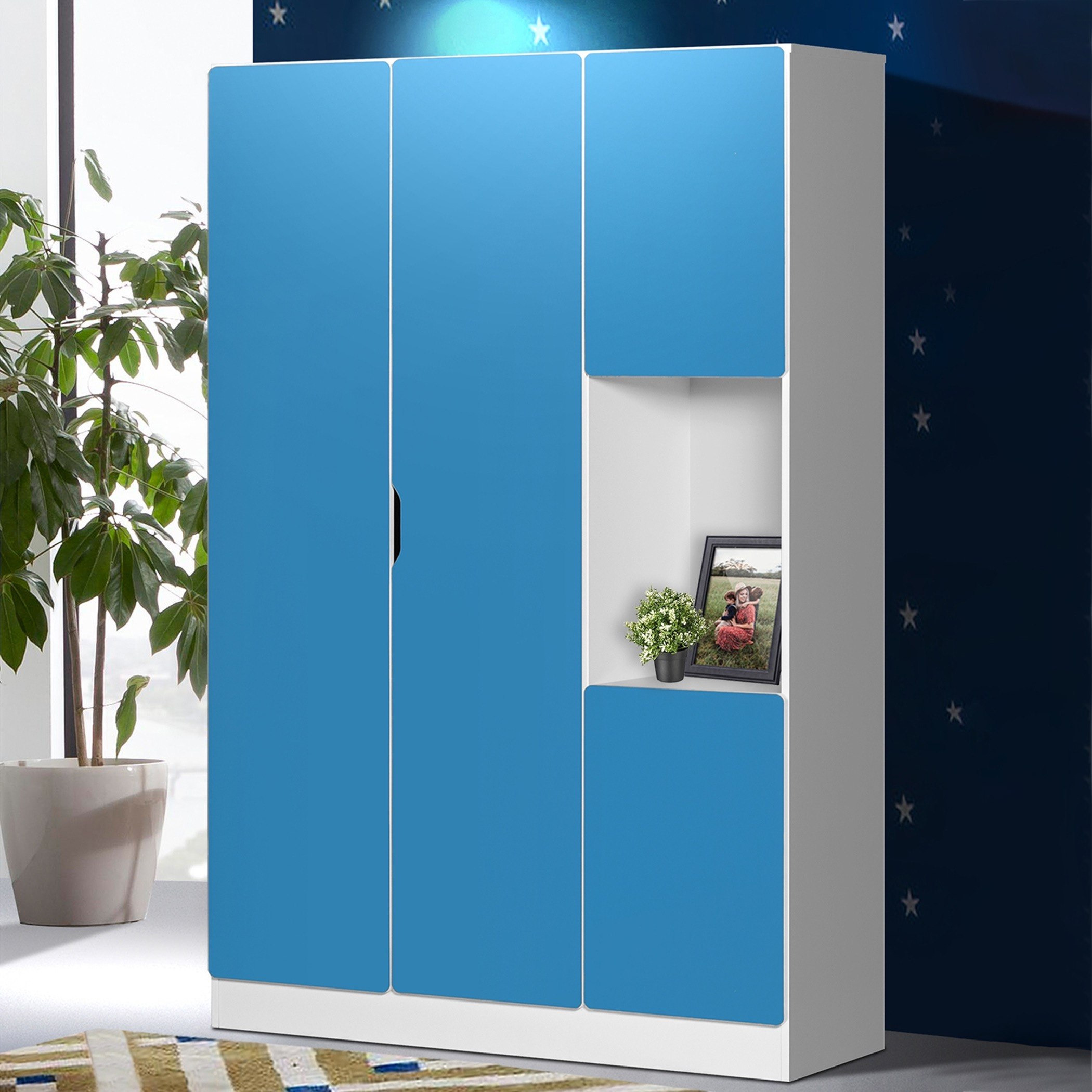 دولاب بـ3 أبواب من بلوبيل-hbxfurniture-wardrobes-image-1