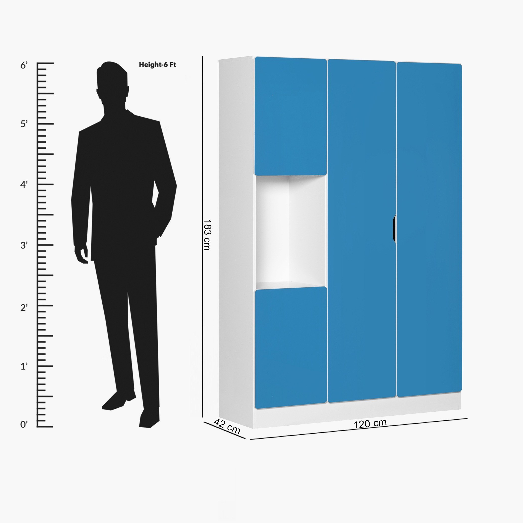 دولاب بـ3 أبواب من بلوبيل-hbxfurniture-wardrobes-image-10