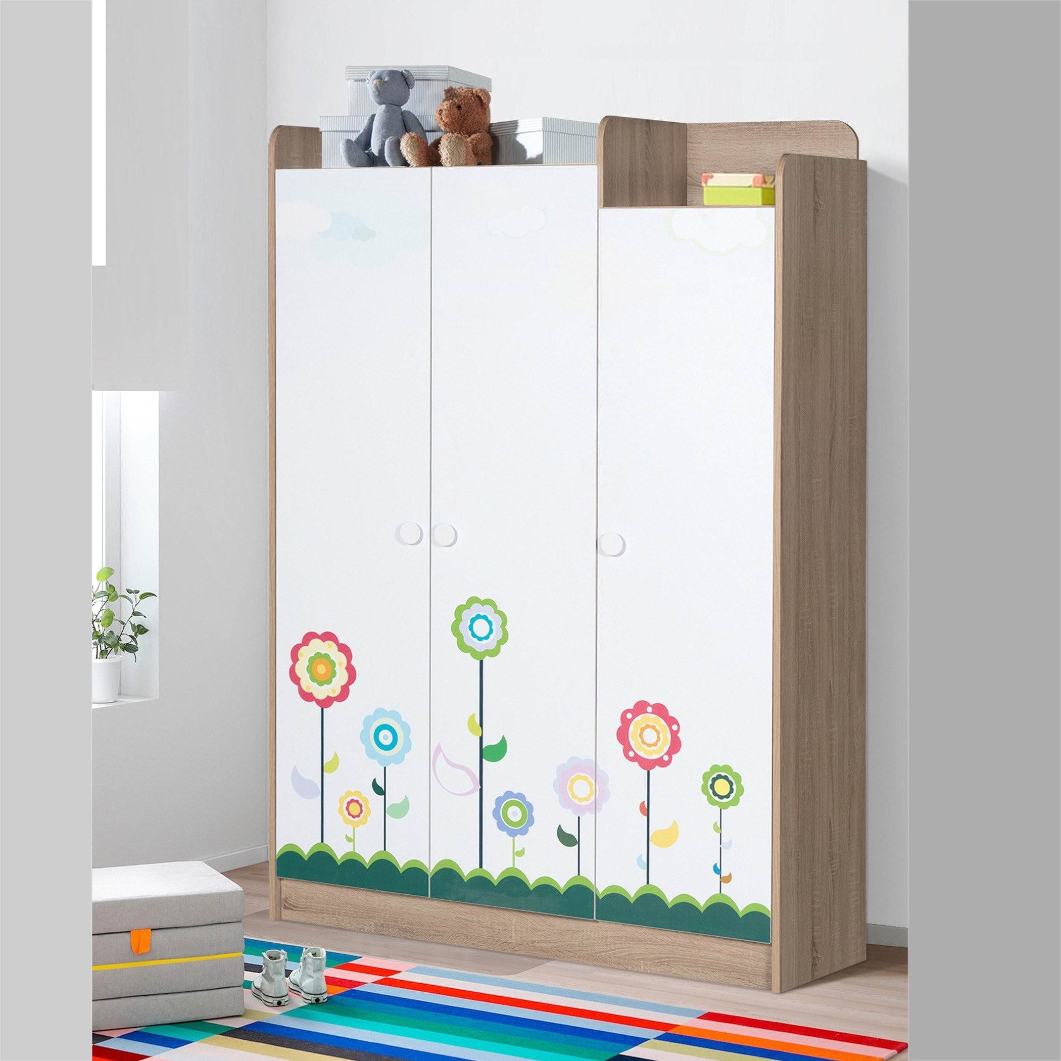 خزانة ملابس 3 أبواب - كريستيانو من موڤو -hbxfurniture-wardrobes-image-1