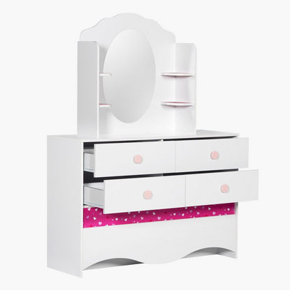 Princess Large Kids' Dresser with Mirror