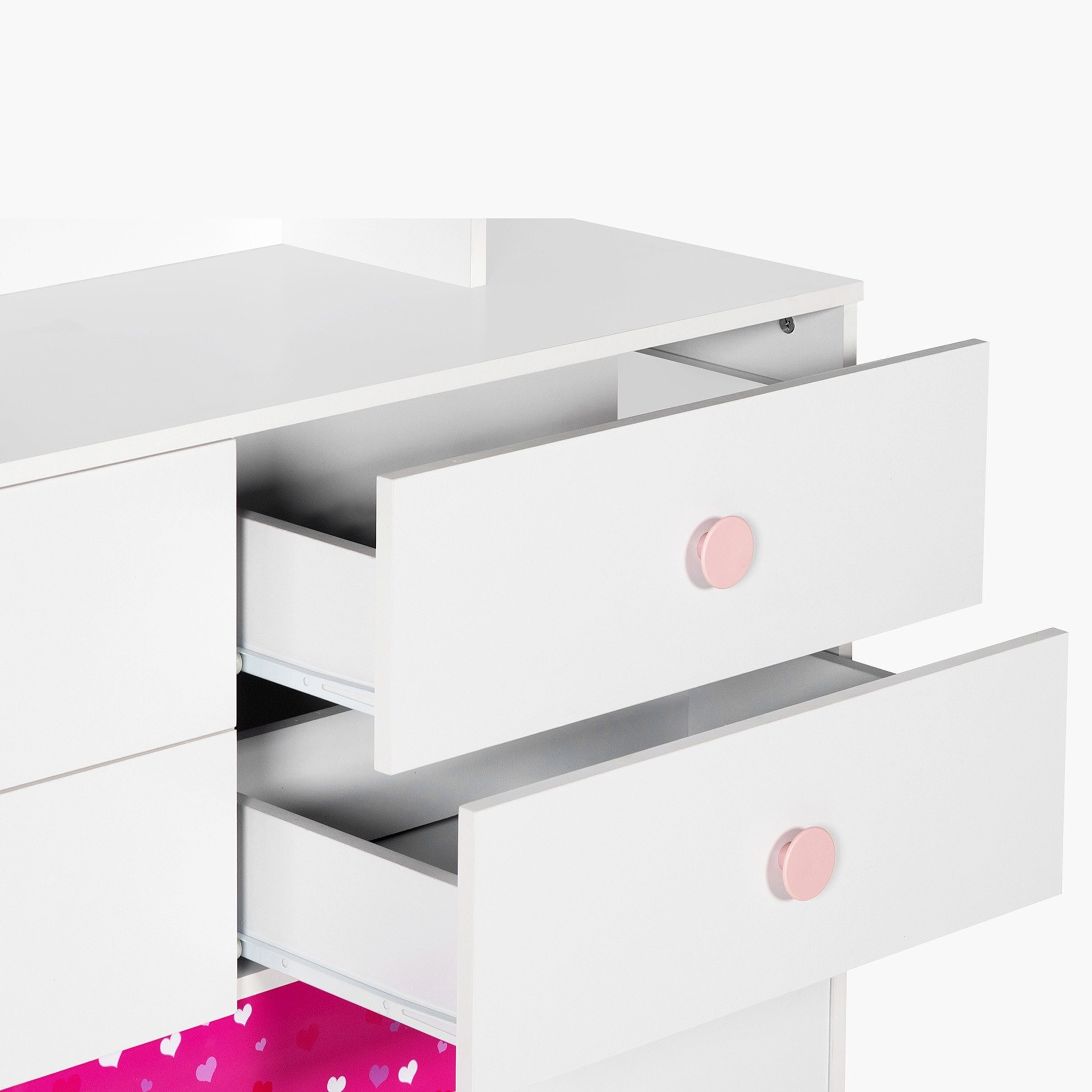 طاولة تزيين كبيرة للأطفال مع مرآة من برنسيس-hbxfurniture-kidsroom-kidsdressersandmirrors-image-5