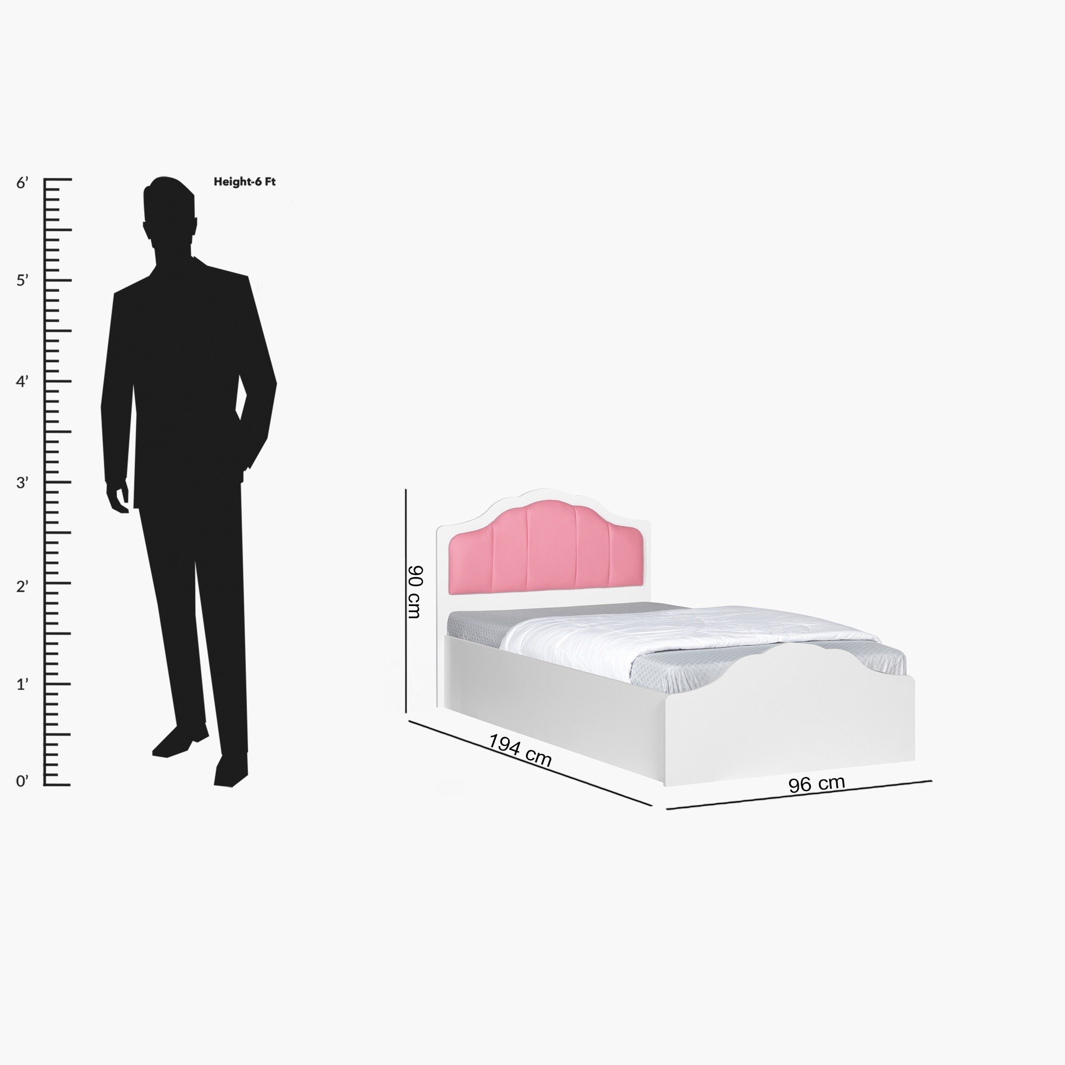 سرير فردي من برنسيس - 90x190 سم-hbxfurniture-bedsandbedsets-beds-single-image-6