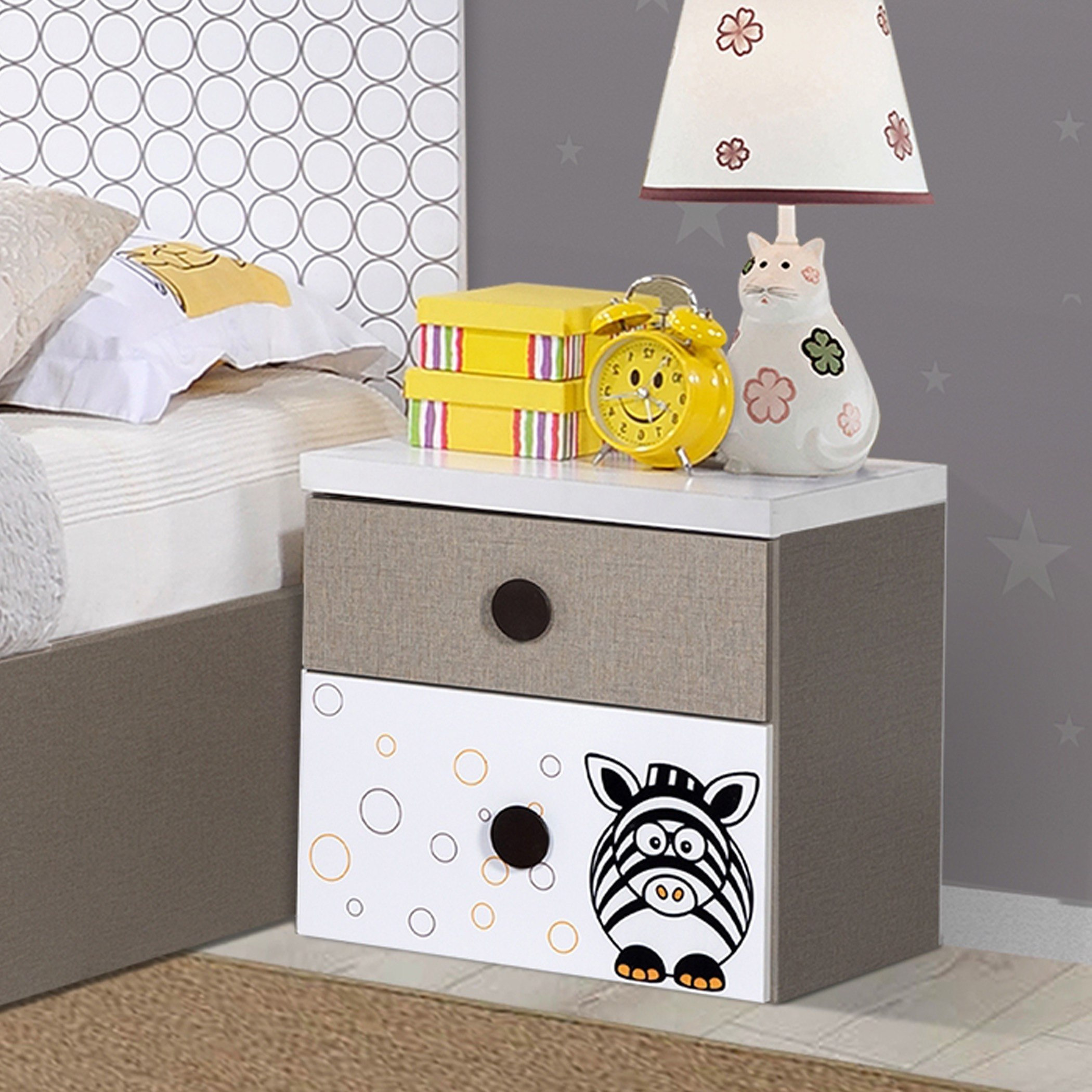 طاولة سرير جانبية درجين - زيبورا من موڤو-hbxkidsandyouth-nightstands-image-1