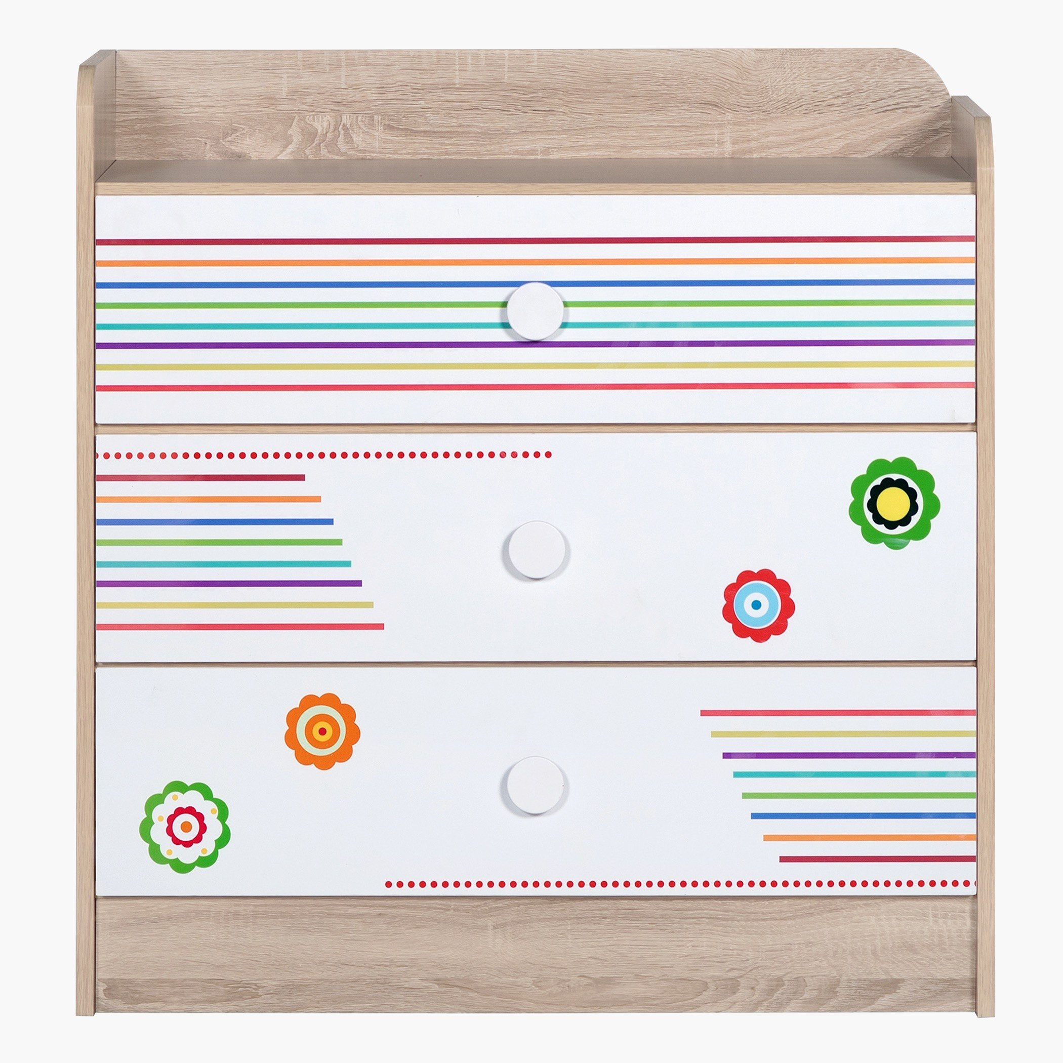 طاولة تزيين 3 أدراج دون مرآة - كريسانتو من موڤو-hbxfurniture-kidsroom-kidsdressersandmirrors-image-2