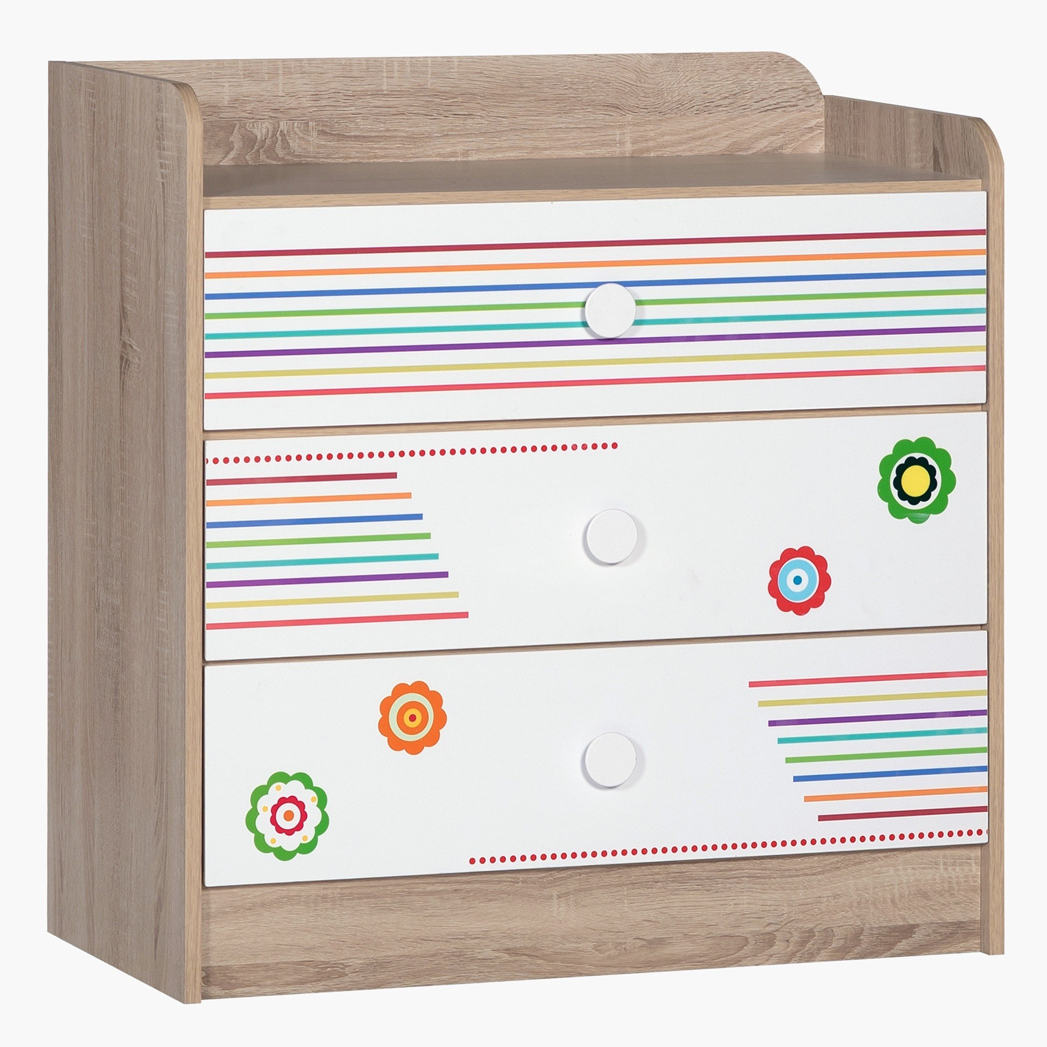 طاولة تزيين 3 أدراج دون مرآة - كريسانتو من موڤو-hbxfurniture-kidsroom-kidsdressersandmirrors-image-3