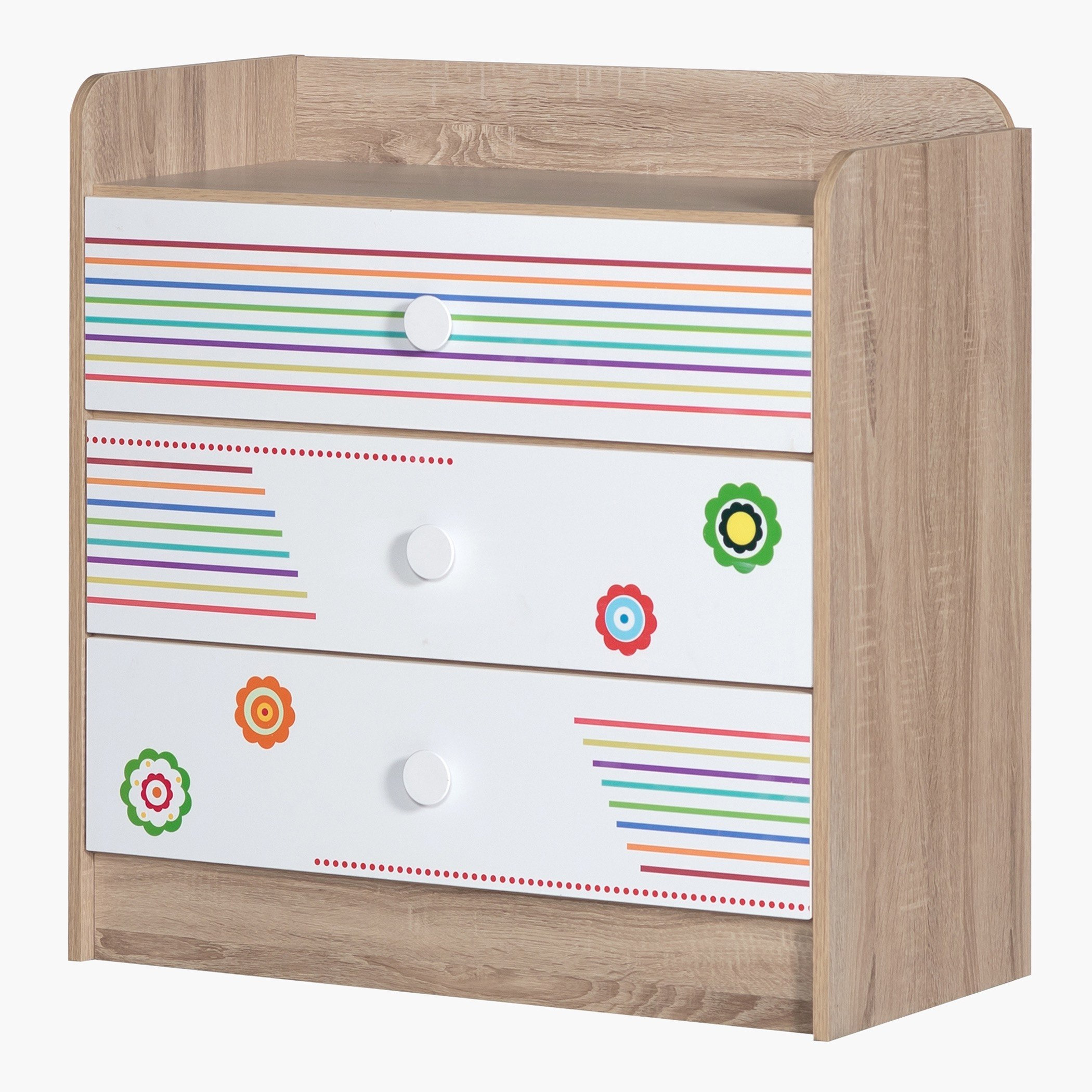 طاولة تزيين 3 أدراج دون مرآة - كريسانتو من موڤو-hbxfurniture-kidsroom-kidsdressersandmirrors-image-4