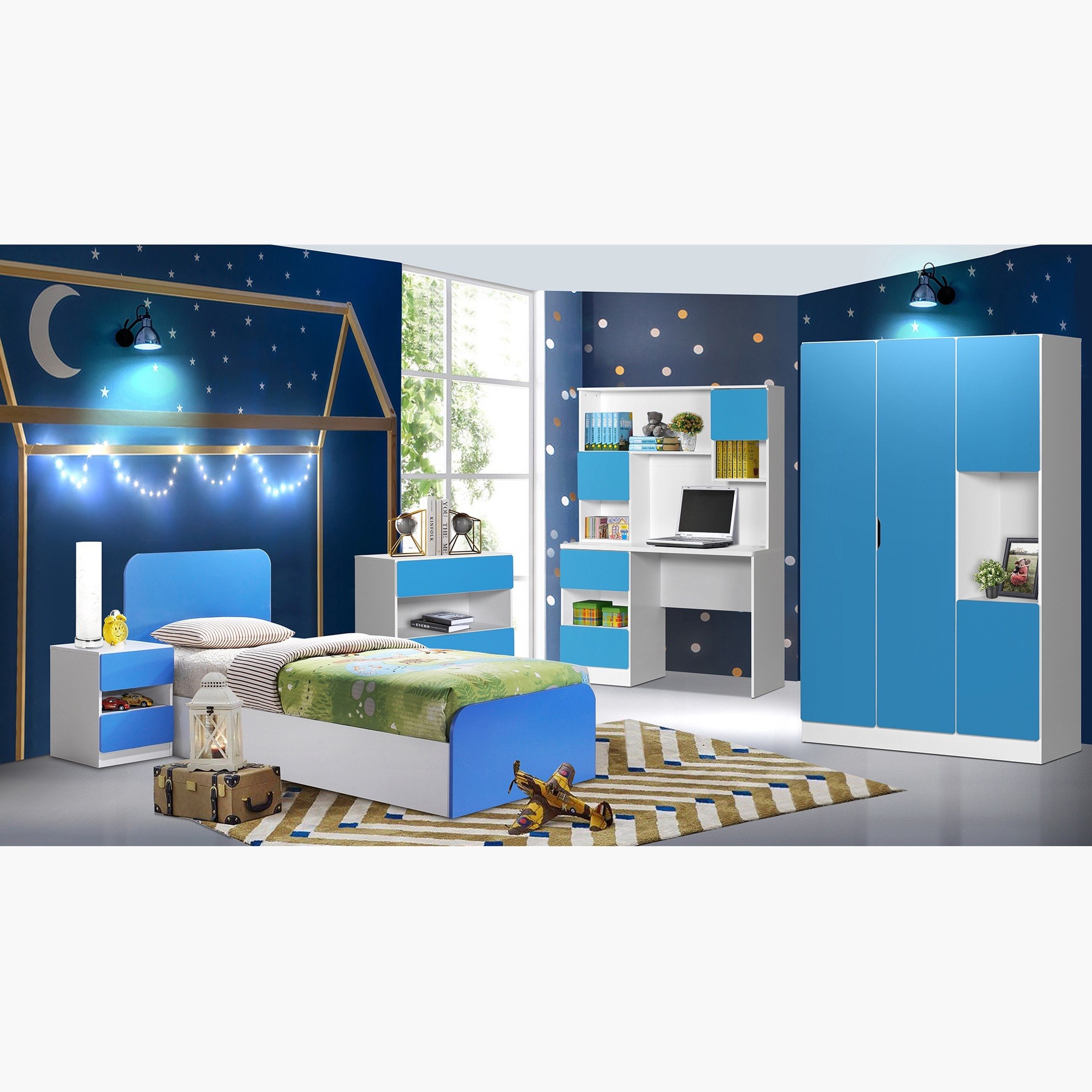 طاولة سرير جانبية بدرجين من بلوبيل-hbxkidsandyouth-nightstands-image-5