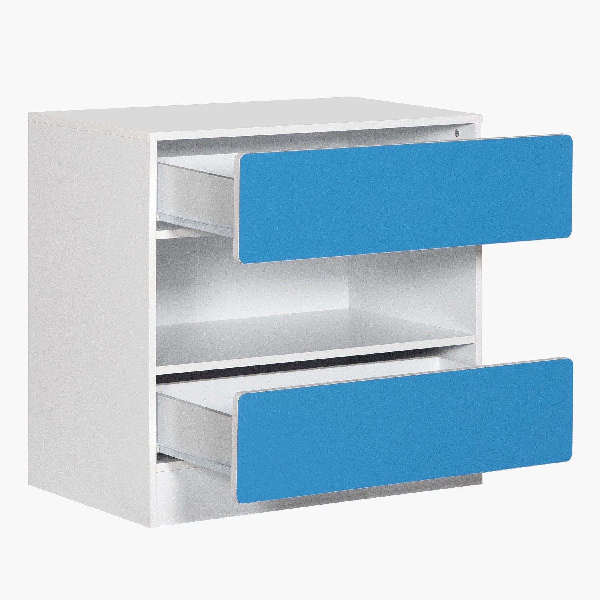 طاولة تزيين للأطفال 3 أدراج دون مرآة من بلوبيل-hbxfurniture-kidsroom-kidsdressersandmirrors-image-4