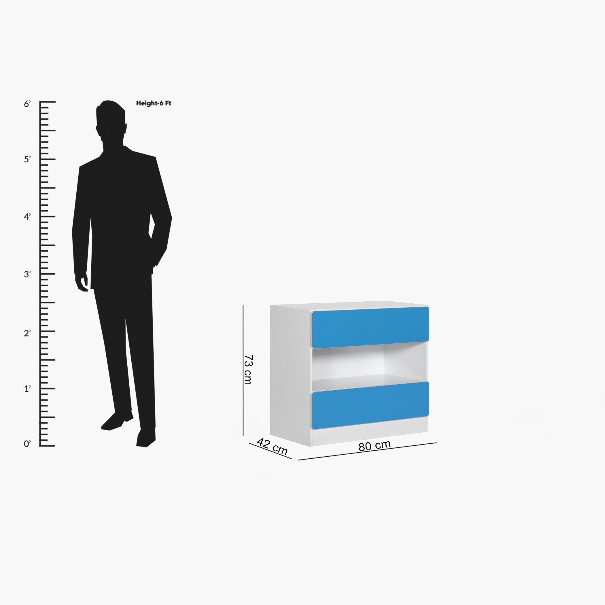 طاولة تزيين للأطفال 3 أدراج دون مرآة من بلوبيل-hbxfurniture-kidsroom-kidsdressersandmirrors-image-6