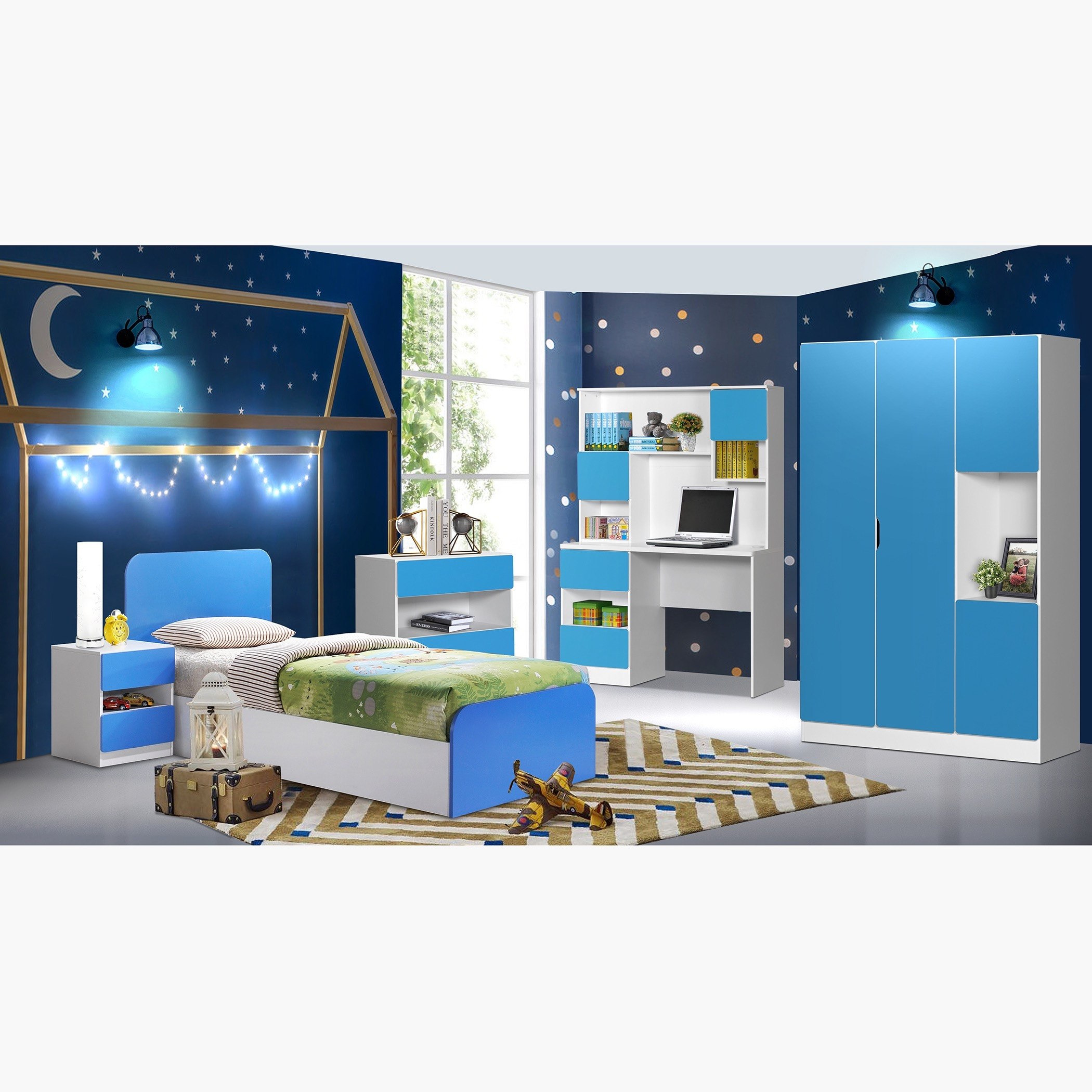 مكتب دراسة بخزانة من بلو بيل-hbxfurniture-office-desks-image-6