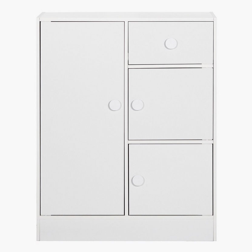 Vanilla Cody 1-Drawer Kids' Cabinet with 3 Doors-Wardrobes-image-3