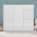 Vanilla Cody 1-Drawer Kids' Cabinet with 4 Doors-Wardrobes-thumbnailMobile-0