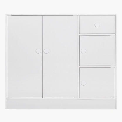 Vanilla Cody 1-Drawer Kids' Cabinet with 4 Doors