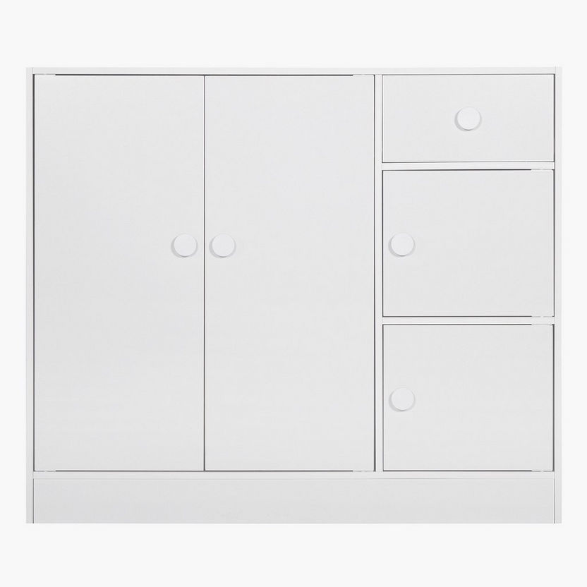 Vanilla Cody 1-Drawer Kids' Cabinet with 4 Doors-Wardrobes-image-2
