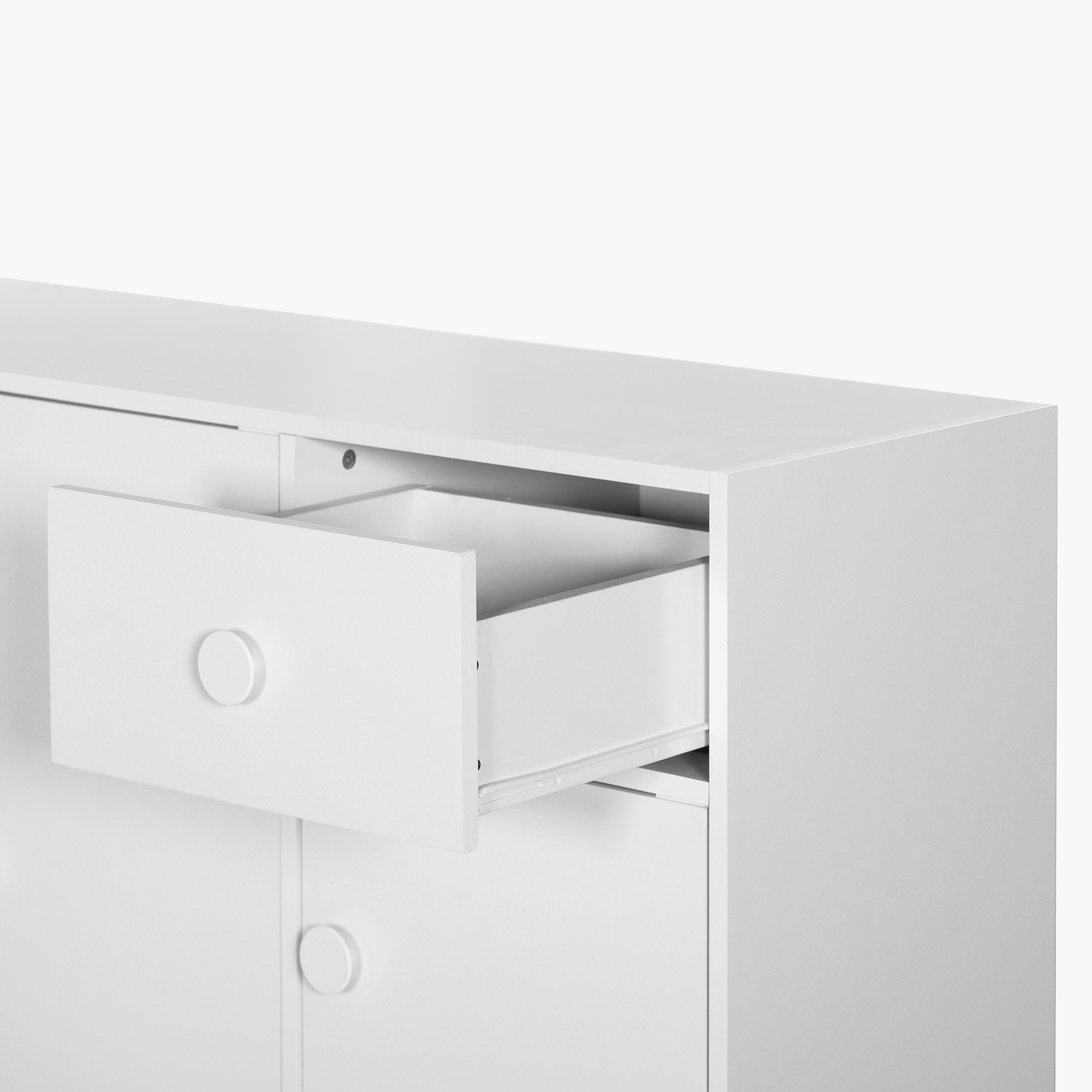 Vanilla Cody 1-Drawer Kids' Cabinet with 4 Doors-hbxfurniture-wardrobes-image-10