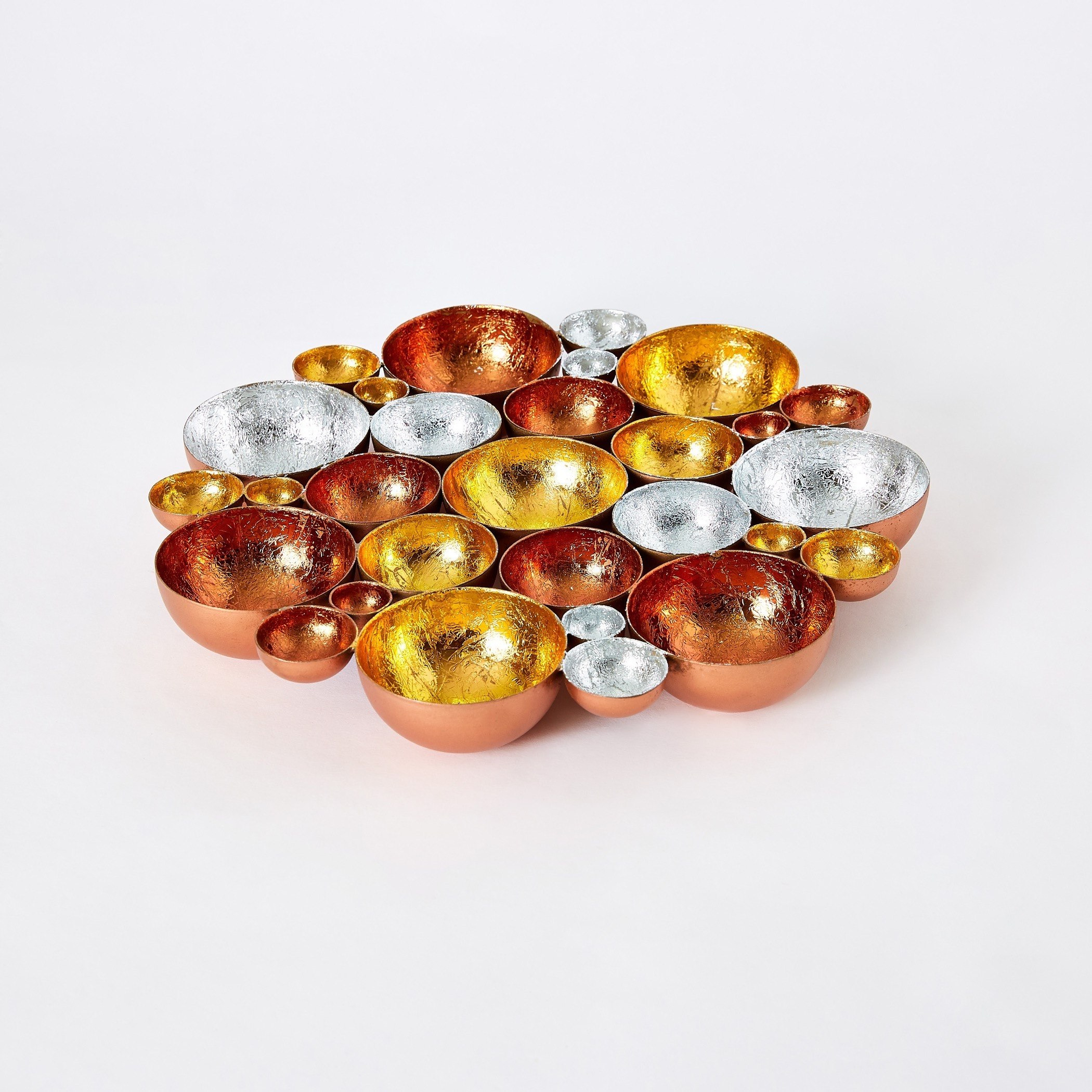 حامل شموع صغيرة معدني للطاولة والحائط بتصميم زهرة من زوها-hbxlivingroom-decorandaccessories-candleholders-image-6