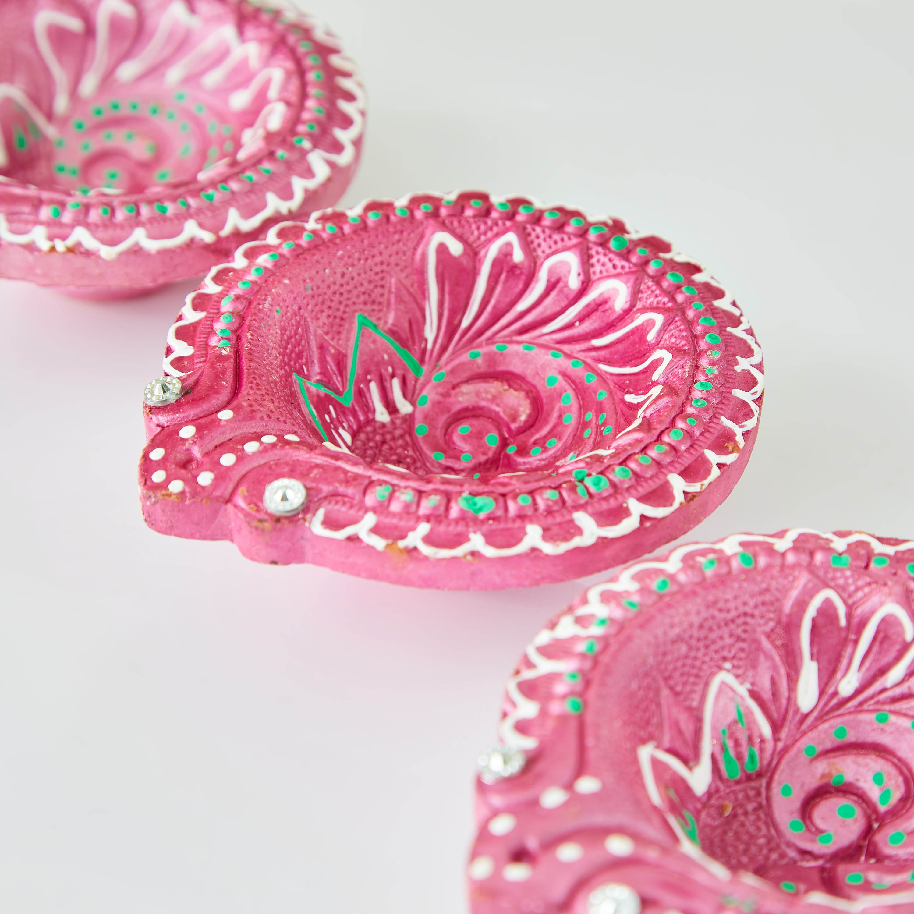 حامل شموع فخار بدون شمع من أريان - طقم من 4 قطع-hbxlivingroom-decorandaccessories-candleholders-image-2