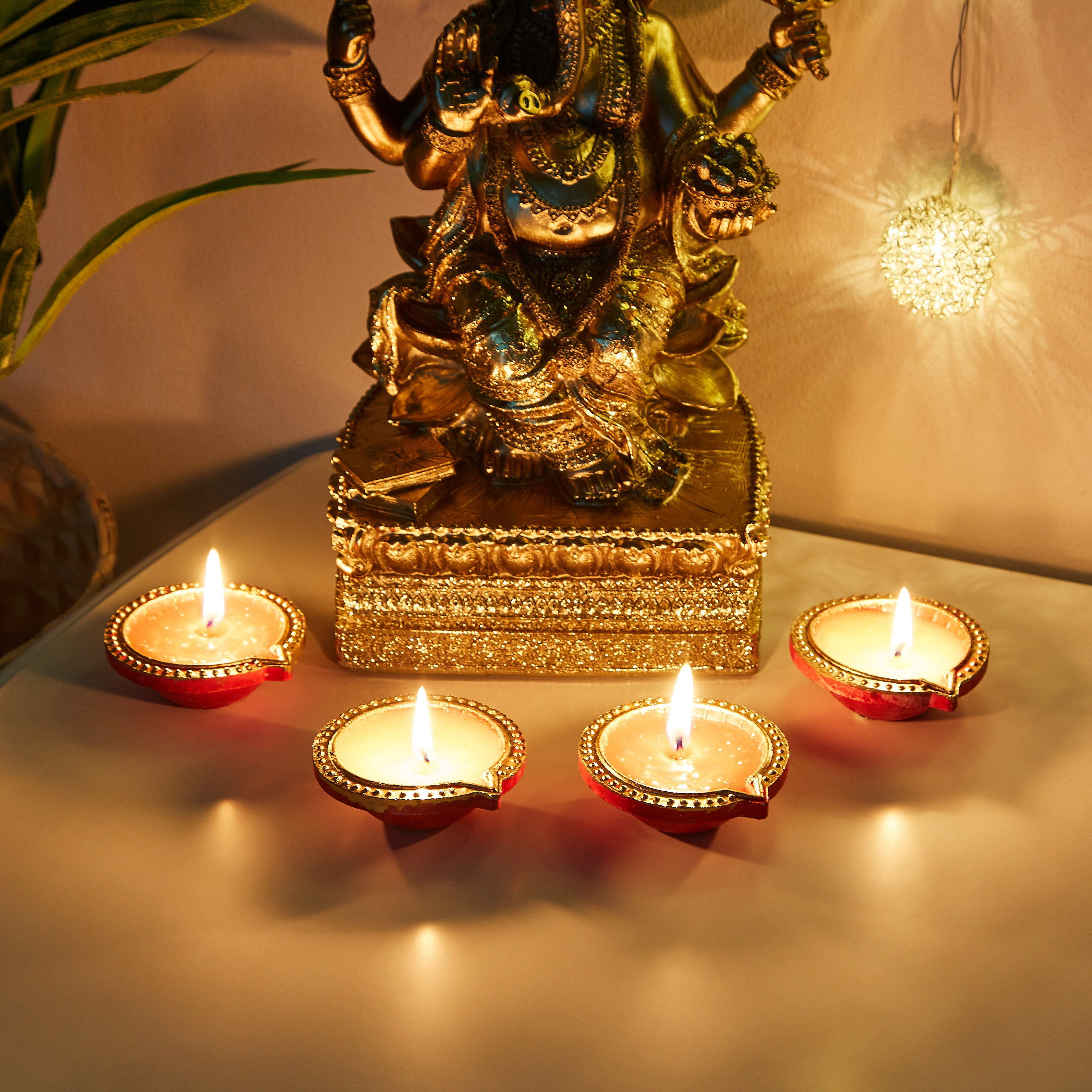 حامل شموع فخار بشمع من أريان - طقم من 4 قطع-hbxbedroom-homefragrance-candleholders-image-4