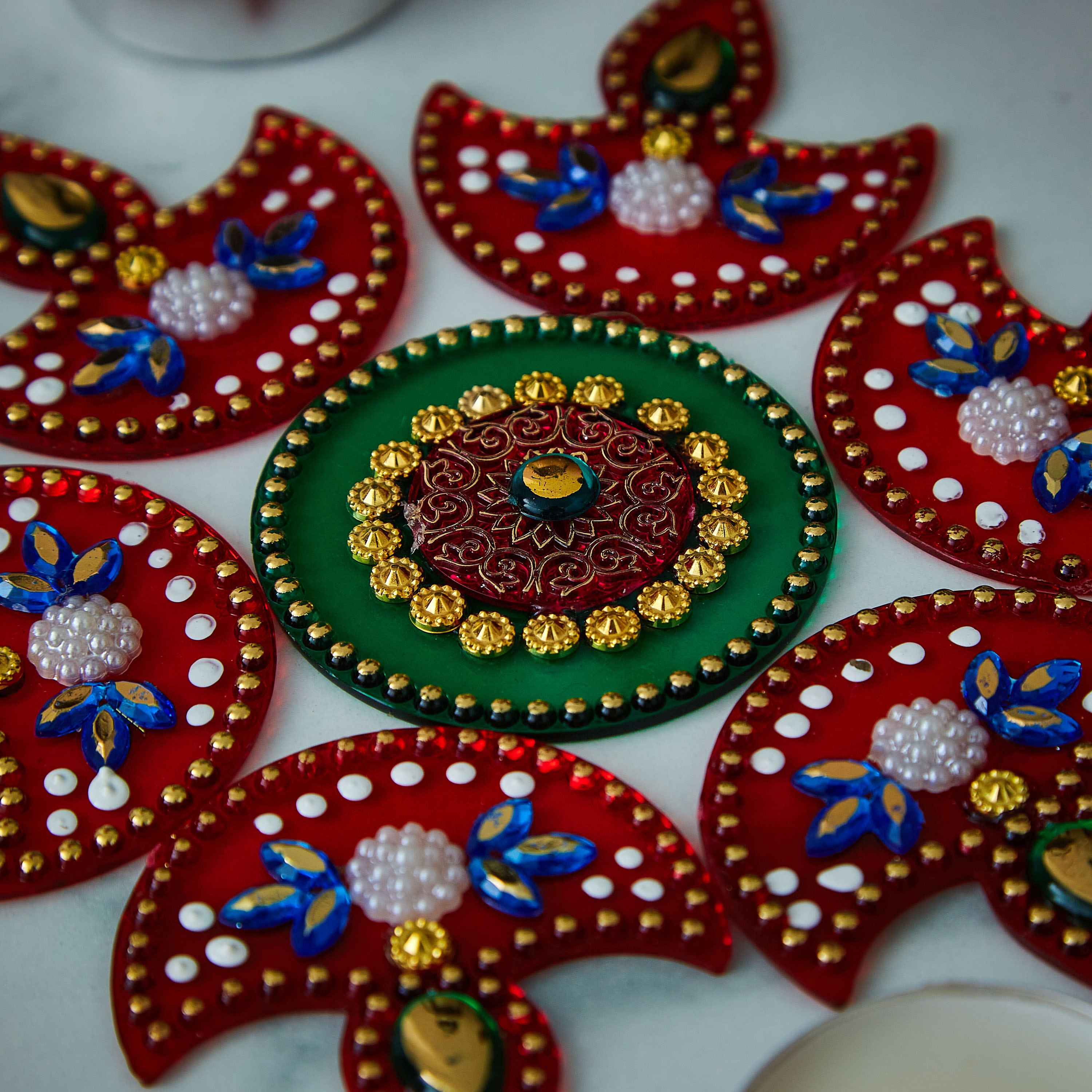 Arrian 7-Piece Deepak Rangoli Set-hbxlivingroom-decorandaccessories-candleholders-image-3
