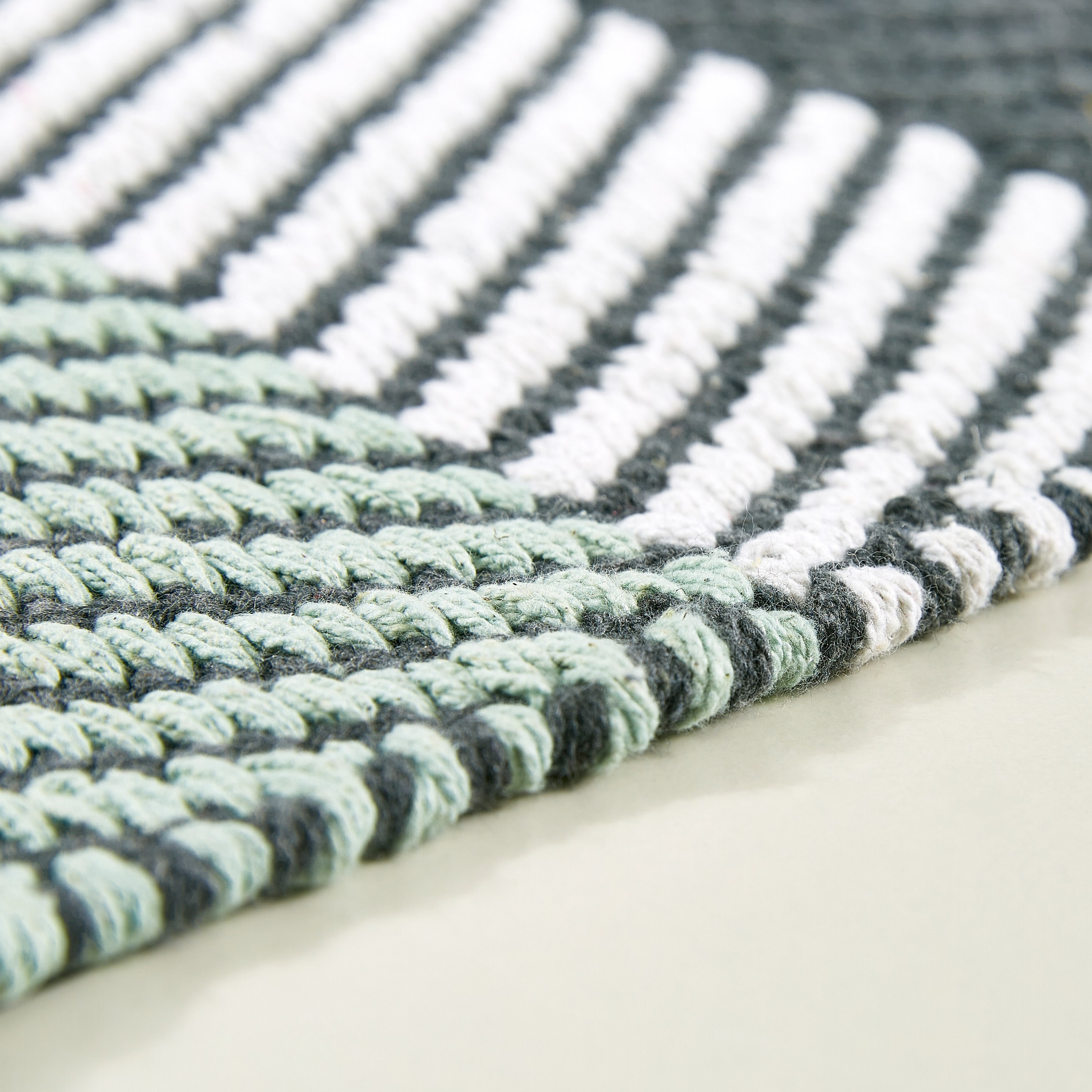 Eliza Adler Cotton Jacquard Dhurrie - 80x150 cm-hbxdecorandfurnishings-floorcoverings-rugs-image-3
