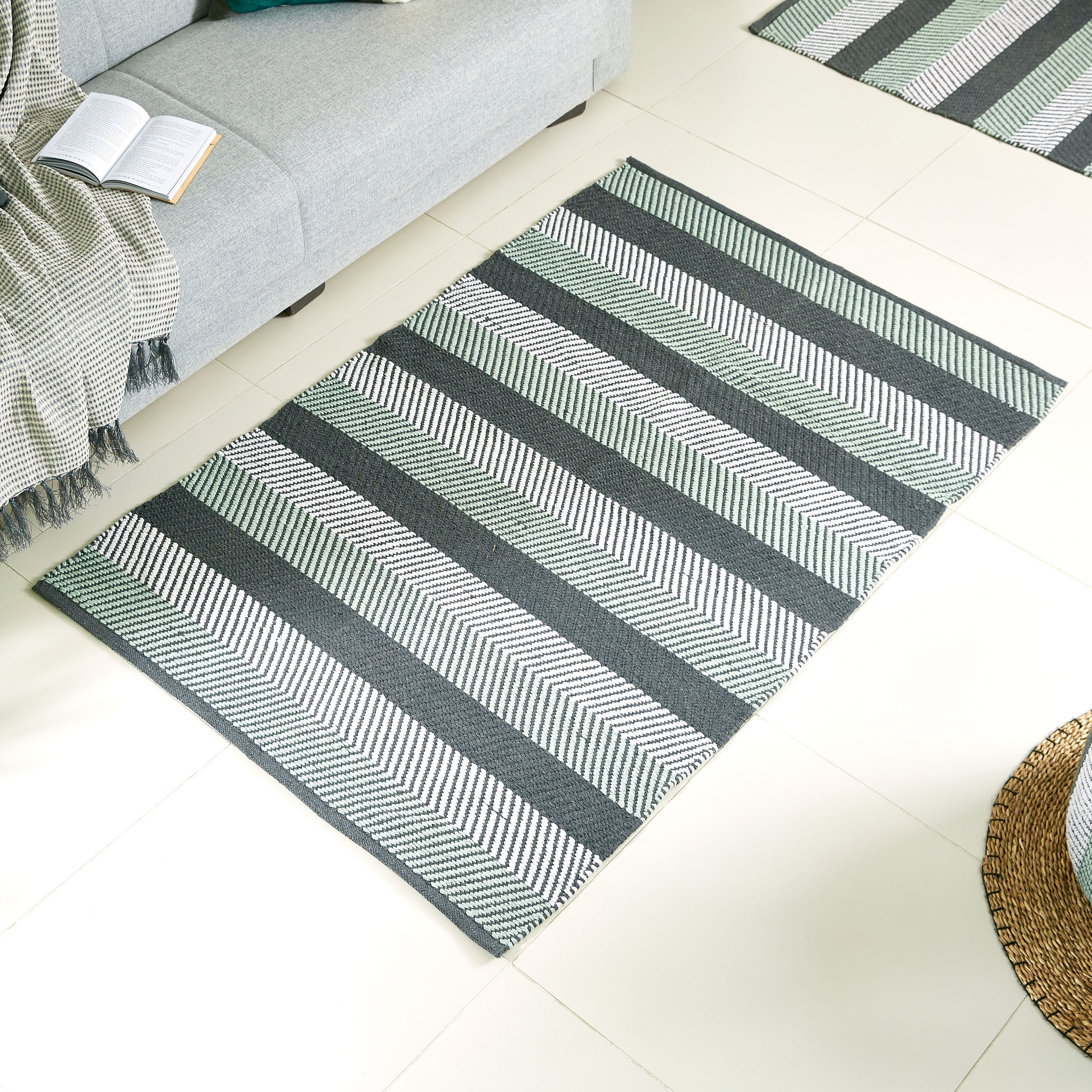 سجادة دوري قطن جاكار من إليزا أدلير - 110x160 سم-hbxdecorandfurnishings-floorcoverings-rugs-image-1