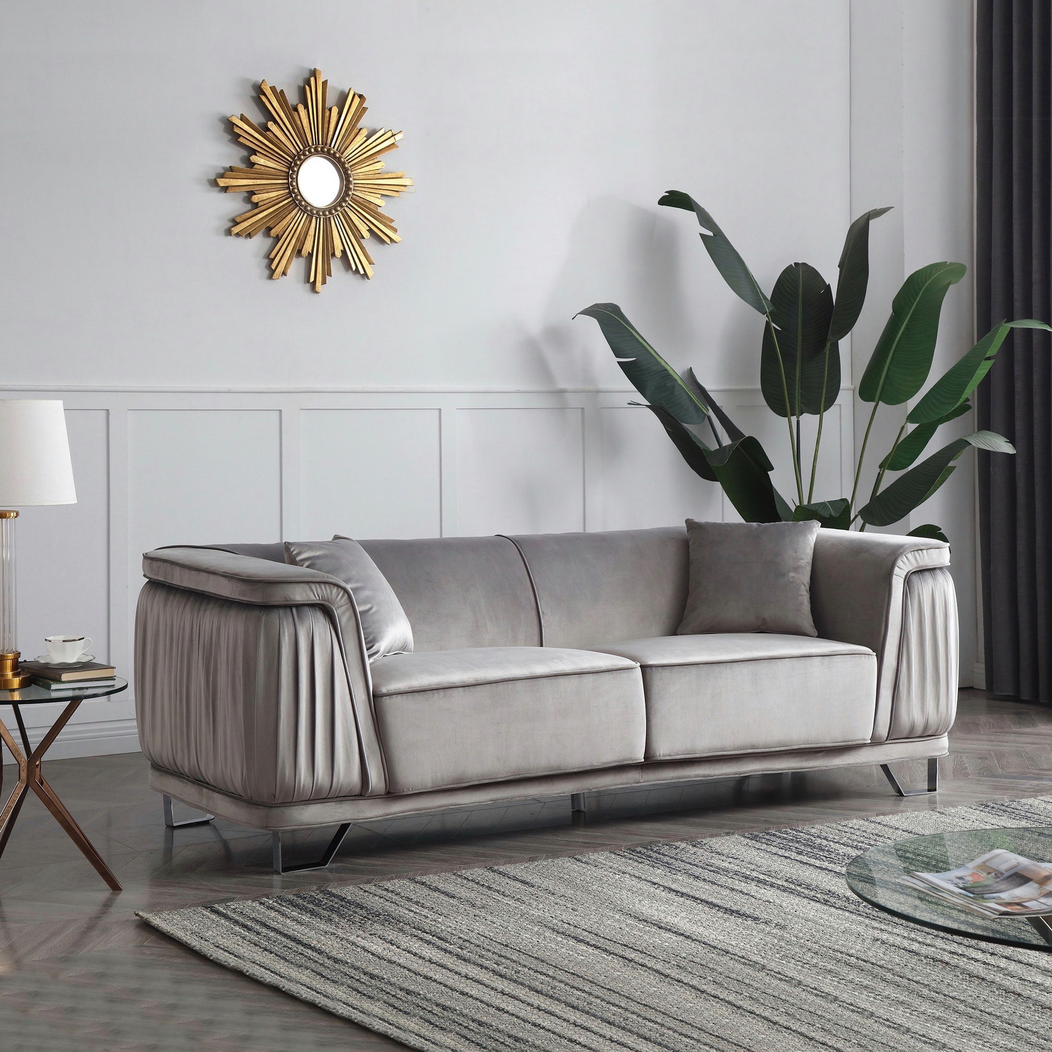 كنبة مخمليّة 3 مقاعد مع وسادتين من كاليستا-hbxlivingroom-sofasandarmchairs-sofas-image-2