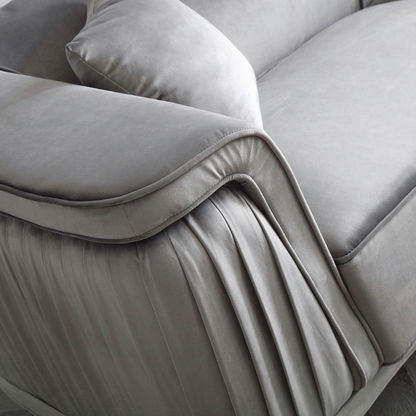 Callista 1-Seater Velvet Sofa with Cushion
