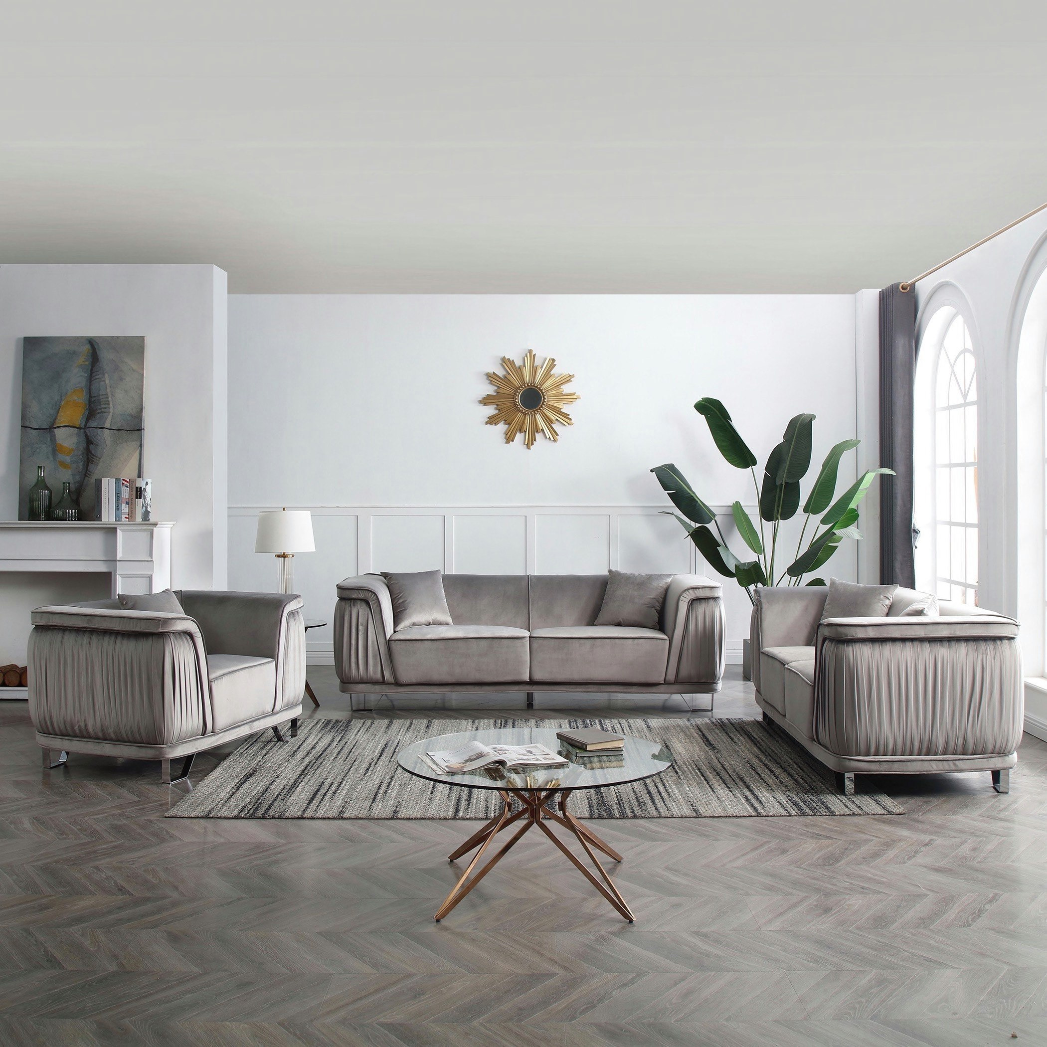كنبة مخمليّة مقعد واحد مع وسادة من كاليستا-hbxlivingroom-sofasandarmchairs-sofas-image-8