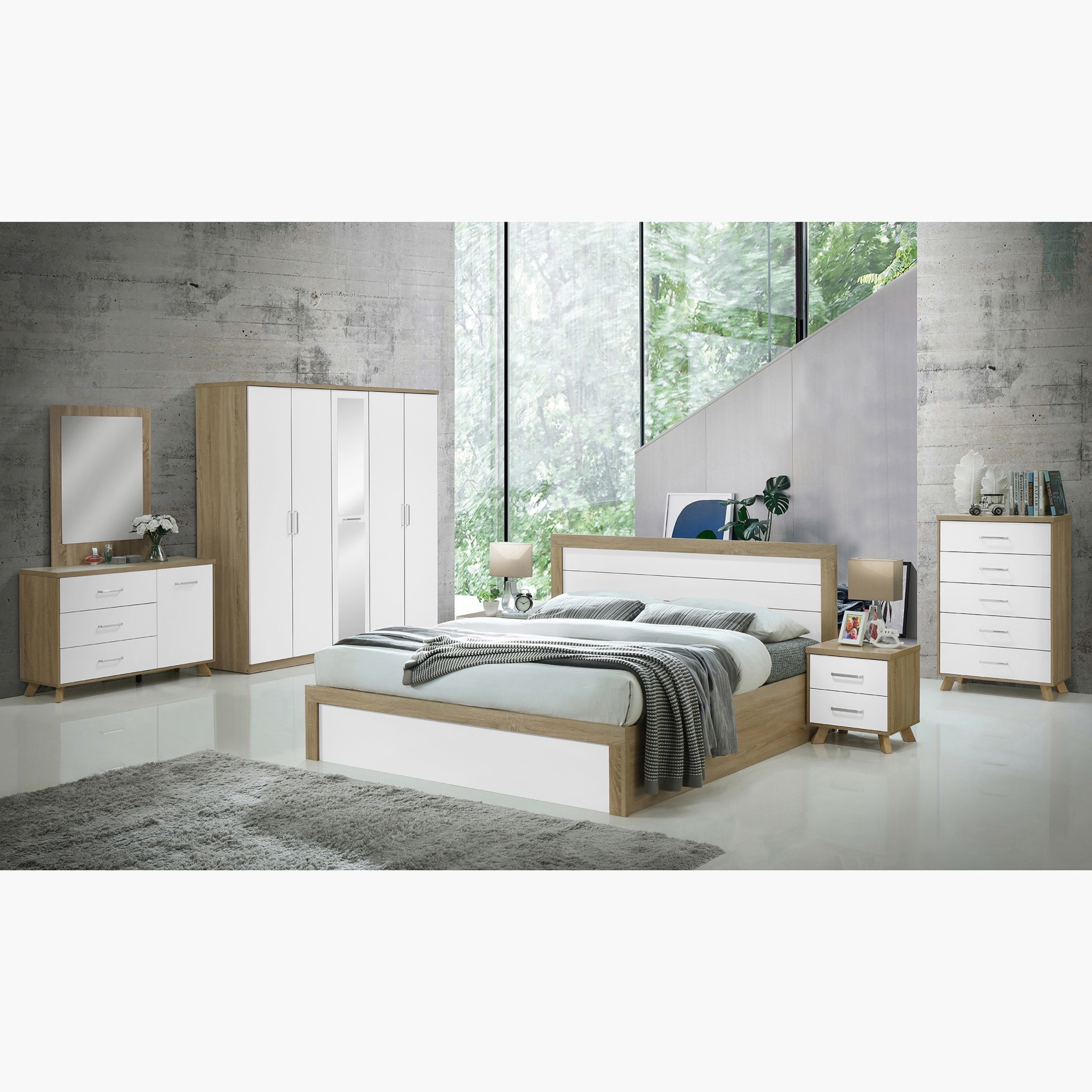 طاولة تزيين بـ3 أدراج وباب واحد وبدون مرآة من هلسنكي-hbxfurniture-bedroom-dressersandmirrors-image-7