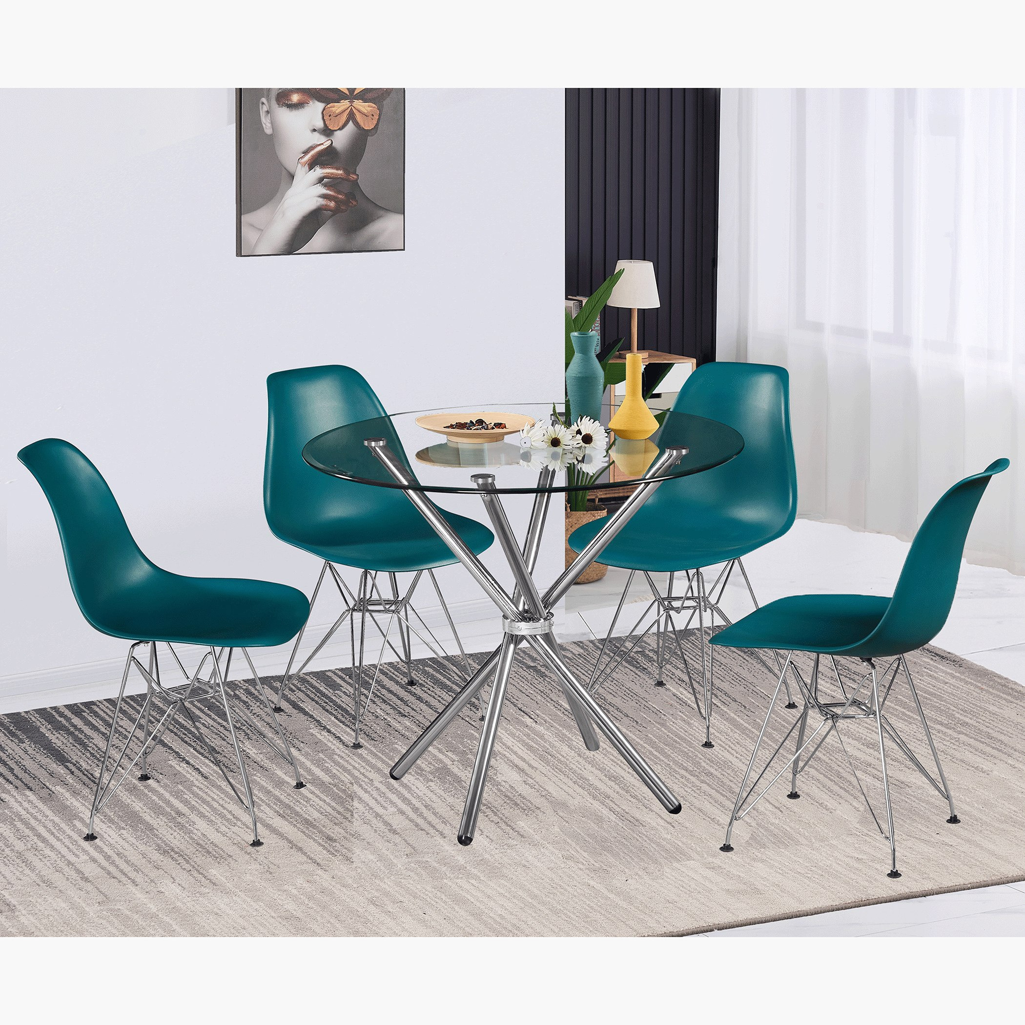 zoe 4 seater dining table