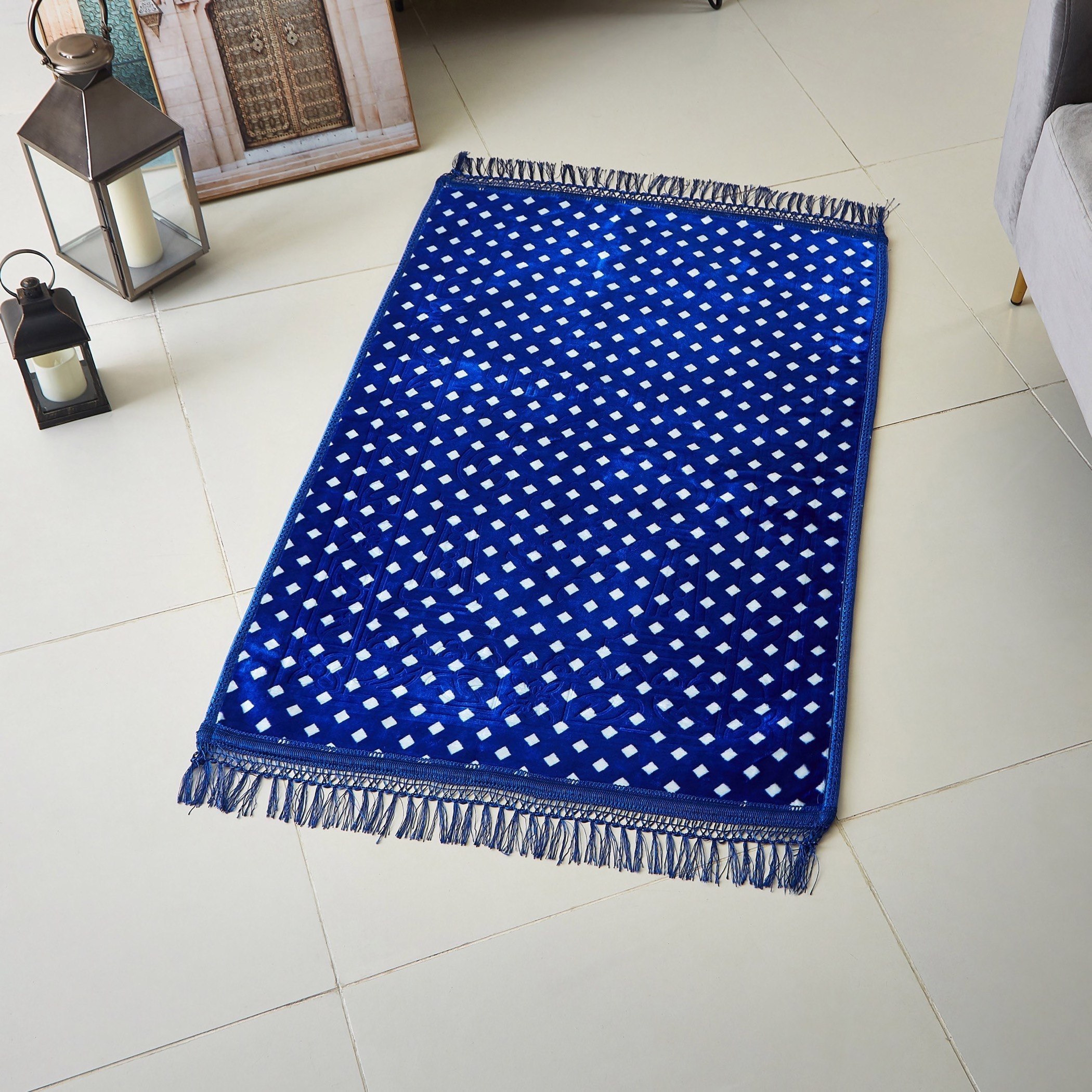 سجادة صلاة منقوشة من شين - 70x120 سم-hbxlivingroom-floorcoverings-prayermats-image-1