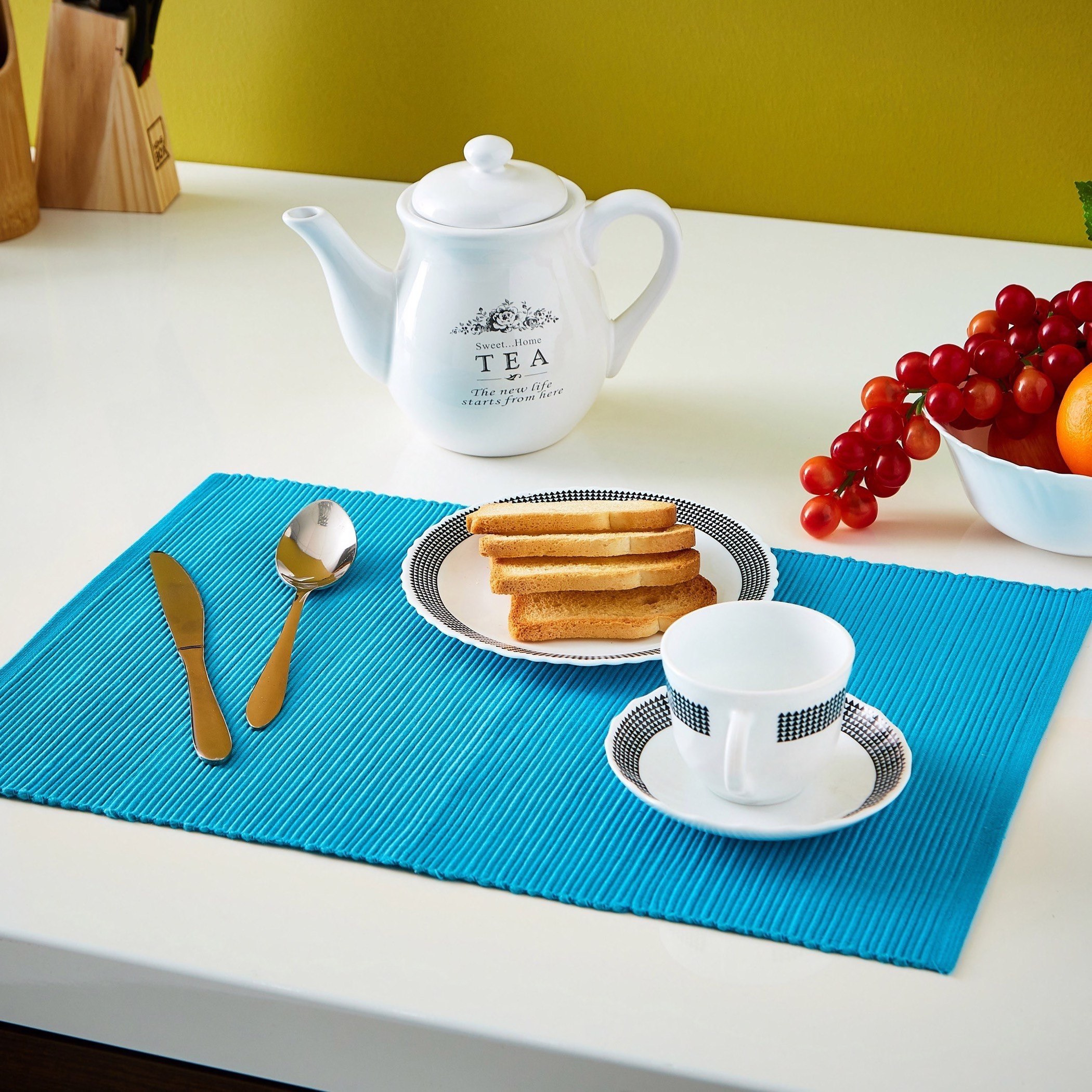 لبادة صحون قطن مضلعة - 30×50 سم-hbxdecorandfurnishings-homefurnishings-tablelinens-image-3