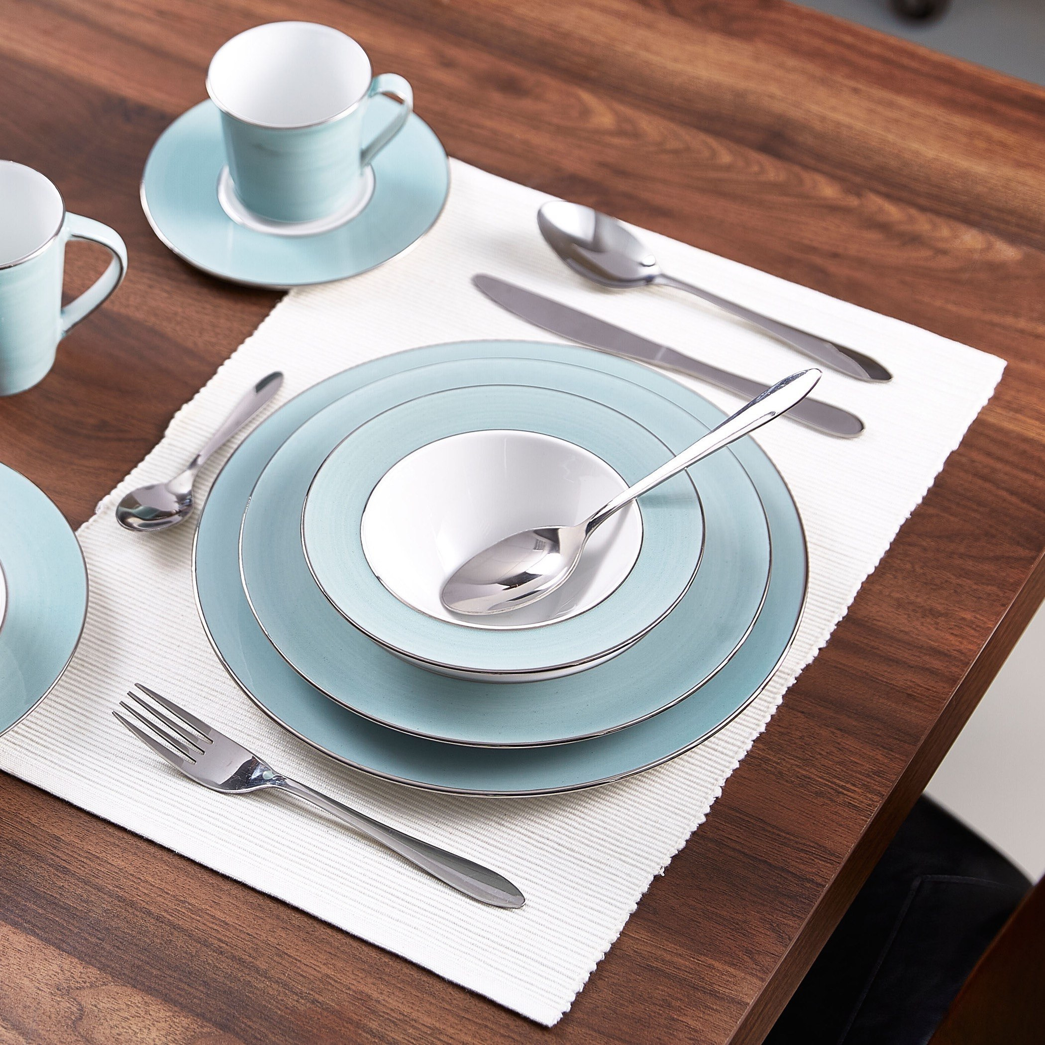 لبادة صحون قطن مضلعة - 30×50 سم-hbxdecorandfurnishings-homefurnishings-tablelinens-image-3