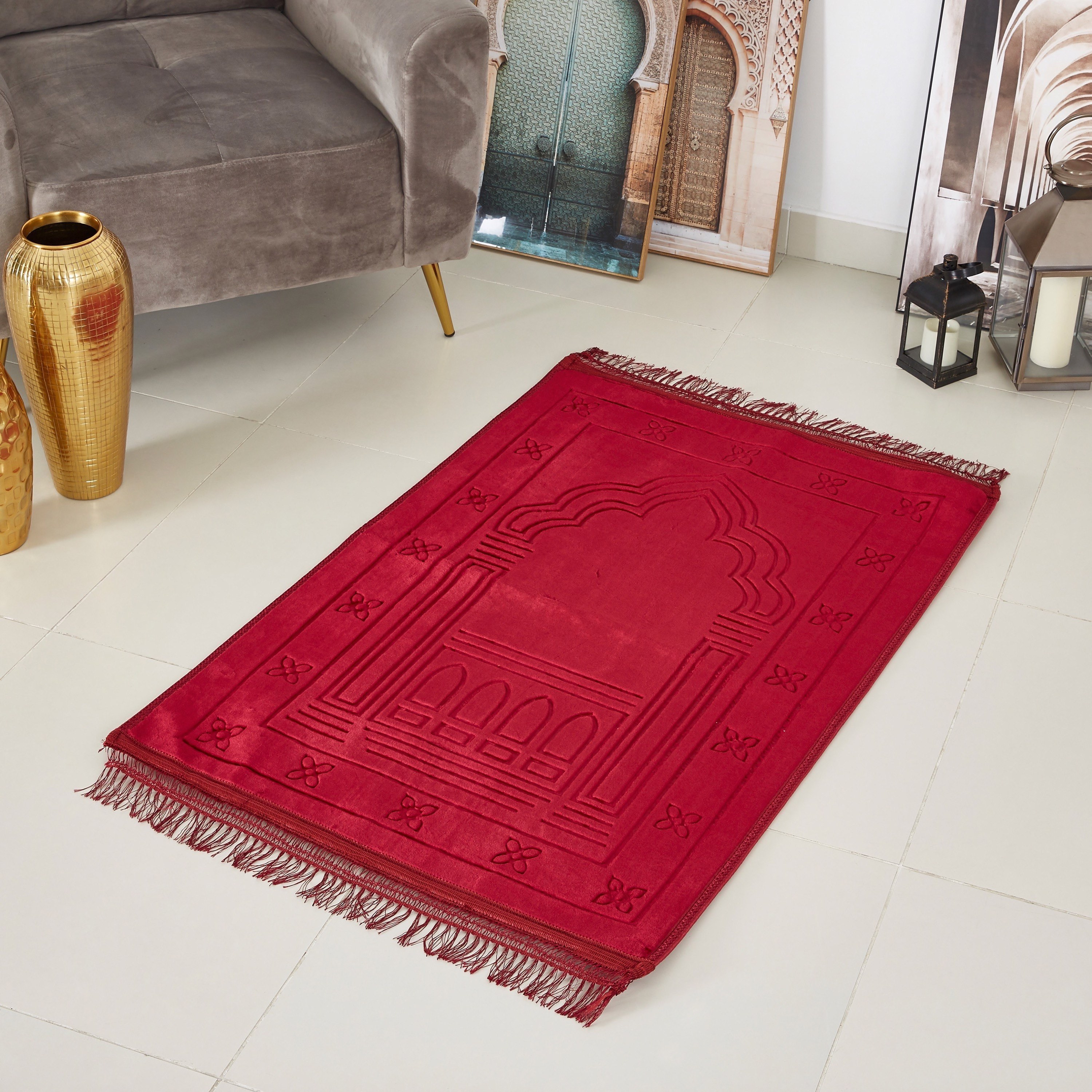 سجادة صلاة مستطيلة - 80x120 سم-hbxlivingroom-floorcoverings-prayermats-image-1
