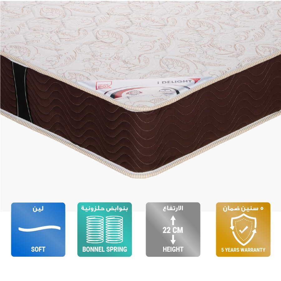 مرتبة فردية من آي ديلايت - 90x200x22 سم-hbxfurniture-bedroom-mattresses-single-image-1