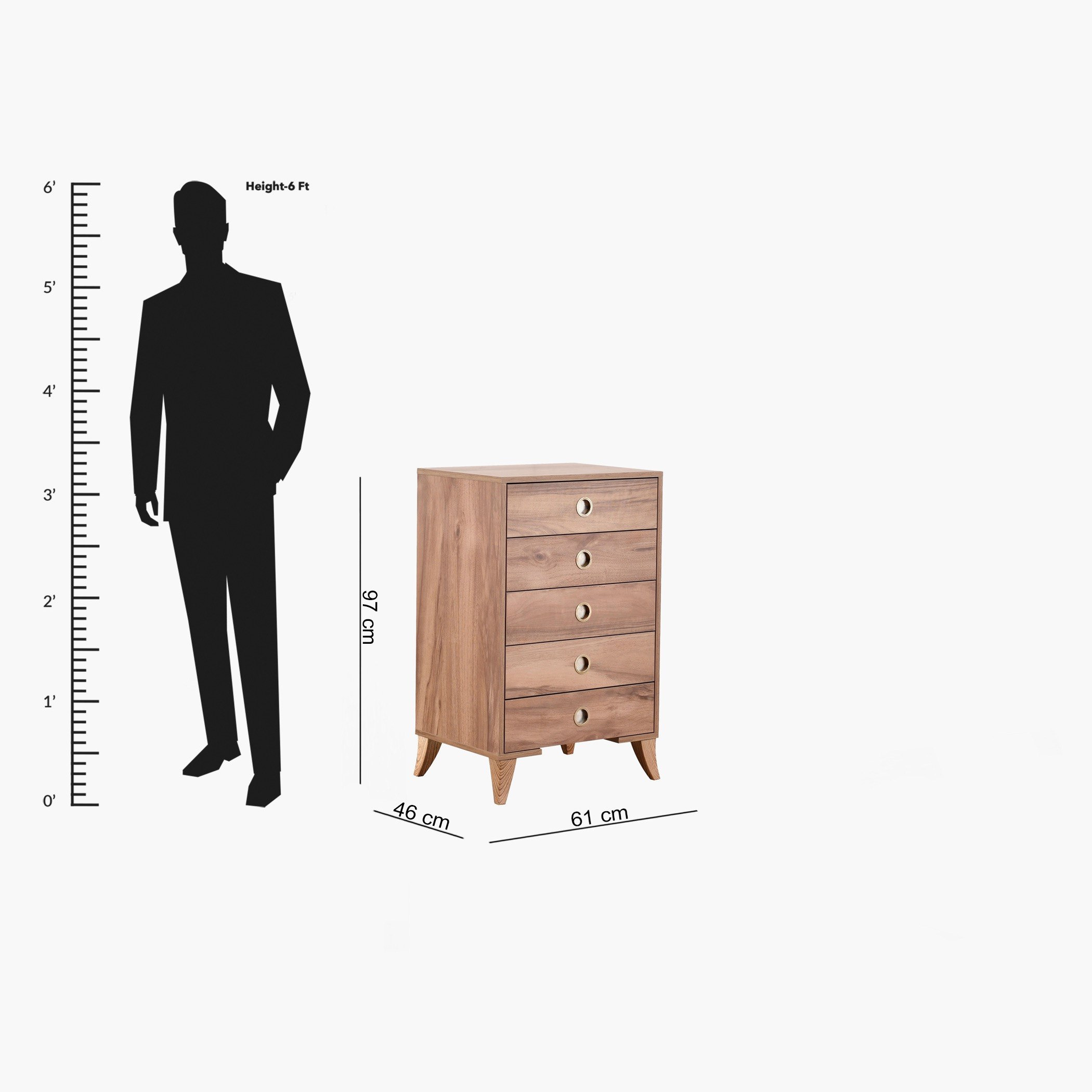 وحدة تخزين 5 أدراج من هاريس-hbxfurniture-dressersandchests-chestofdrawers-image-6