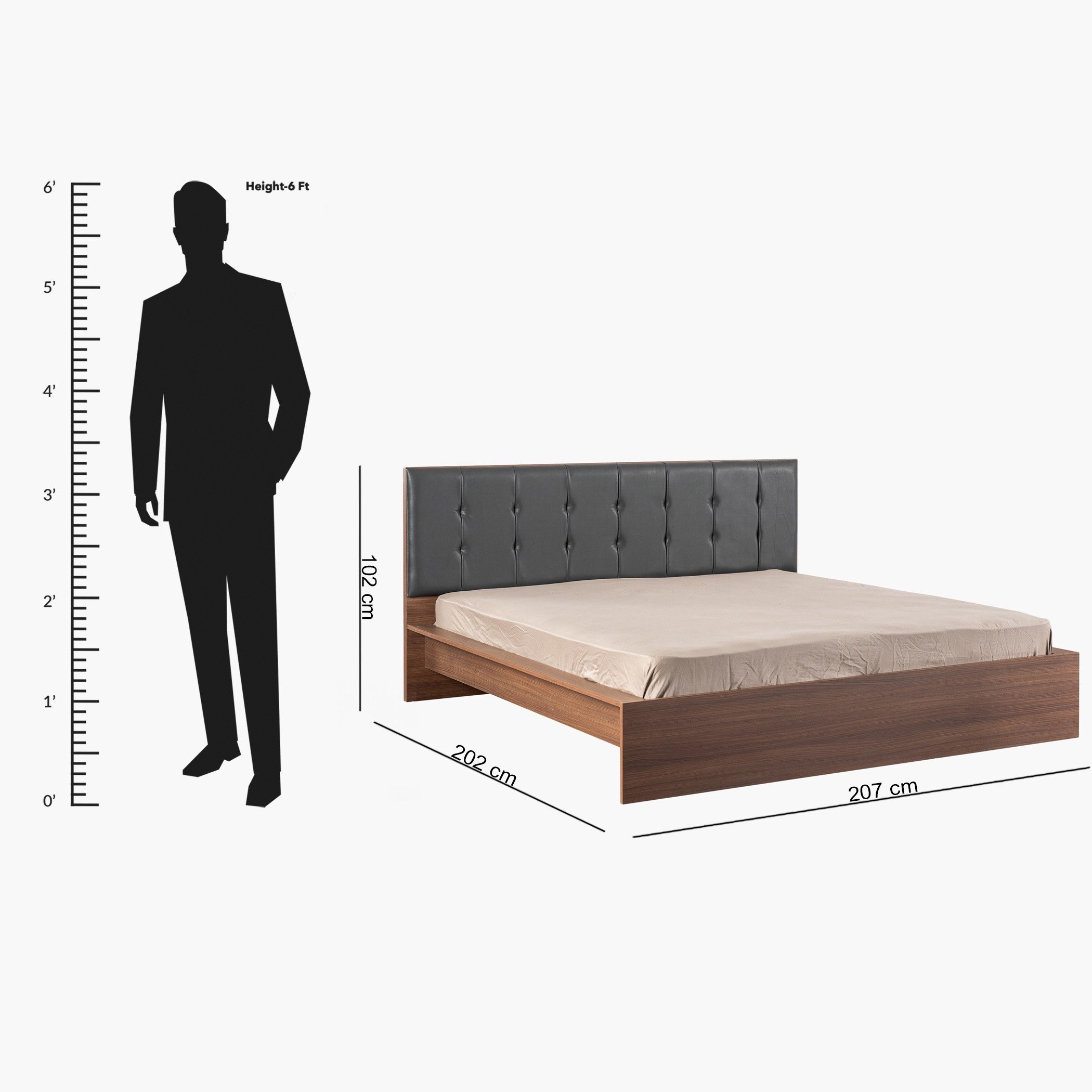 طقم غرفة نوم كينج 5 قطع من ريفيفال - 180x200 سم-hbxbedroom-bedsandbedsets-bedroomsets-king-image-14