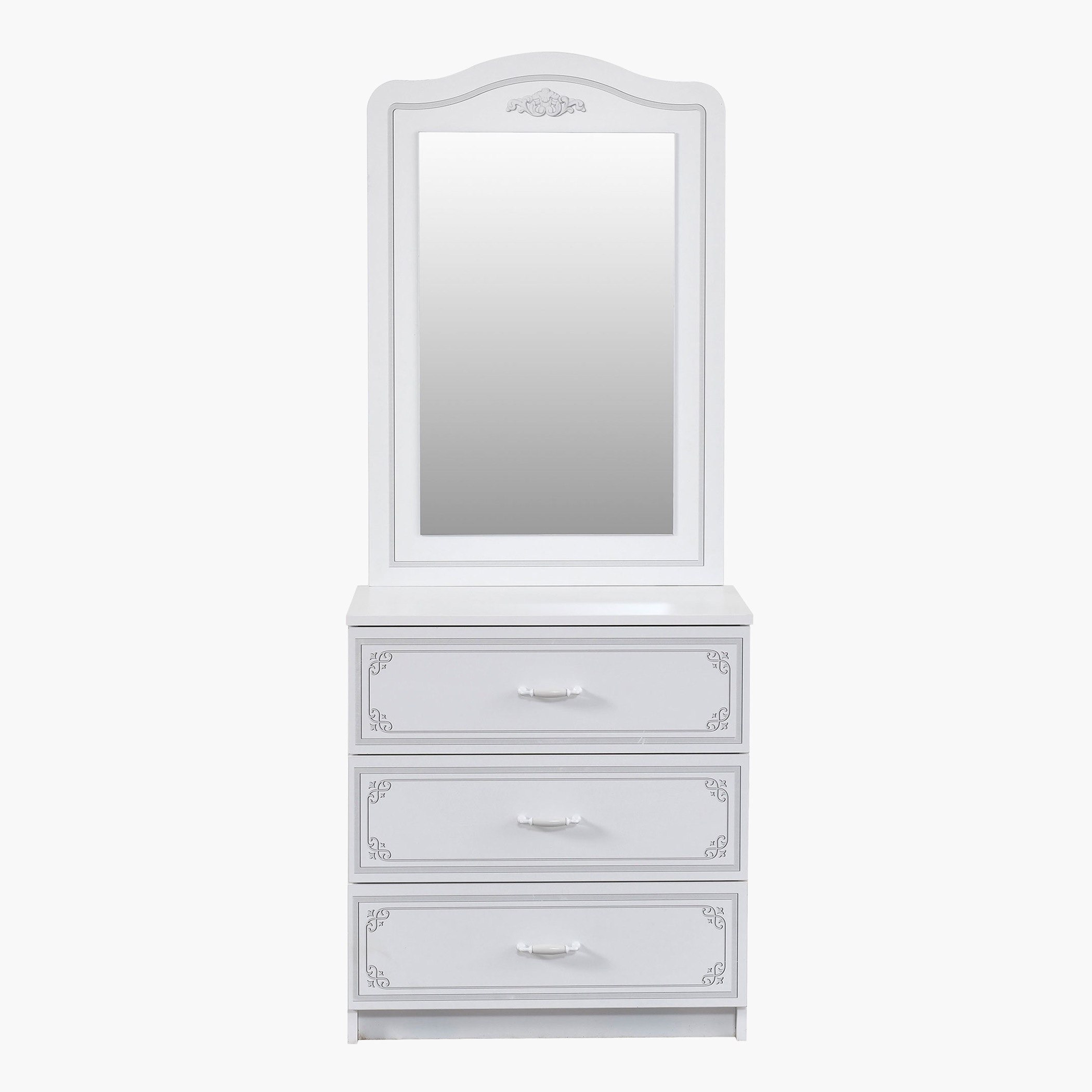 مرآة لطاولة تزيين 3 أدراج - فلورا من موڤو -hbxfurniture-kidsroom-kidsdressersandmirrors-image-4